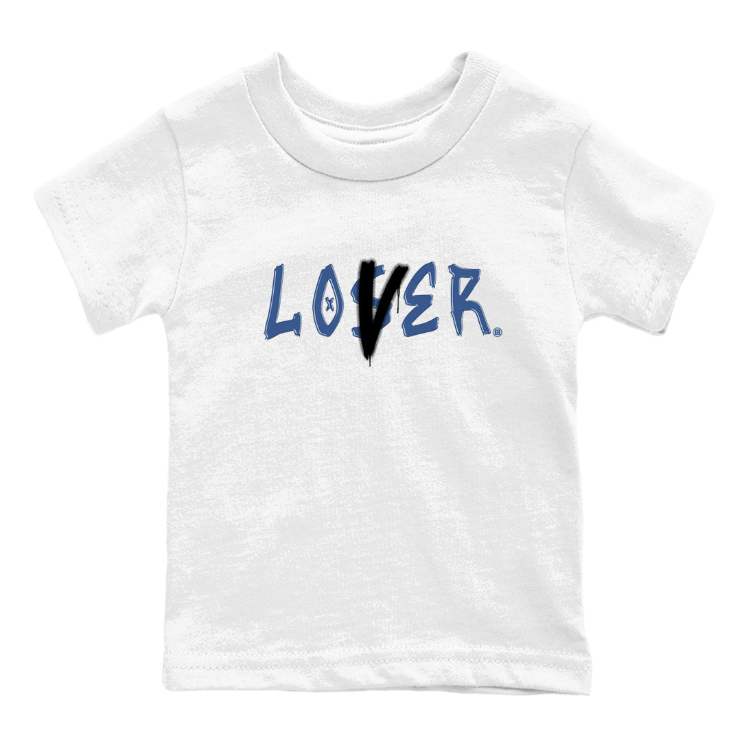 Air Jordan 11 Low Diffused Blue shirts to match jordans Loser Lover sneaker match tees 11s Diffused Blue Drip Gear Zone Youth Baby White 2 crew neck shirts