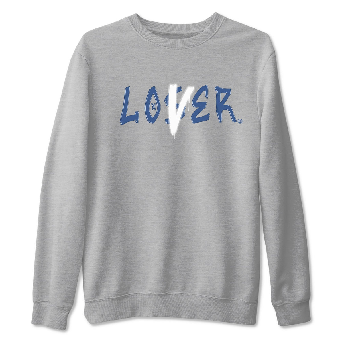 Air Jordan 11 Low Diffused Blue shirts to match jordans Loser Lover sneaker match tees 11s Diffused Blue Drip Gear Zone unisex cotton Heather Grey 2 crew neck shirts