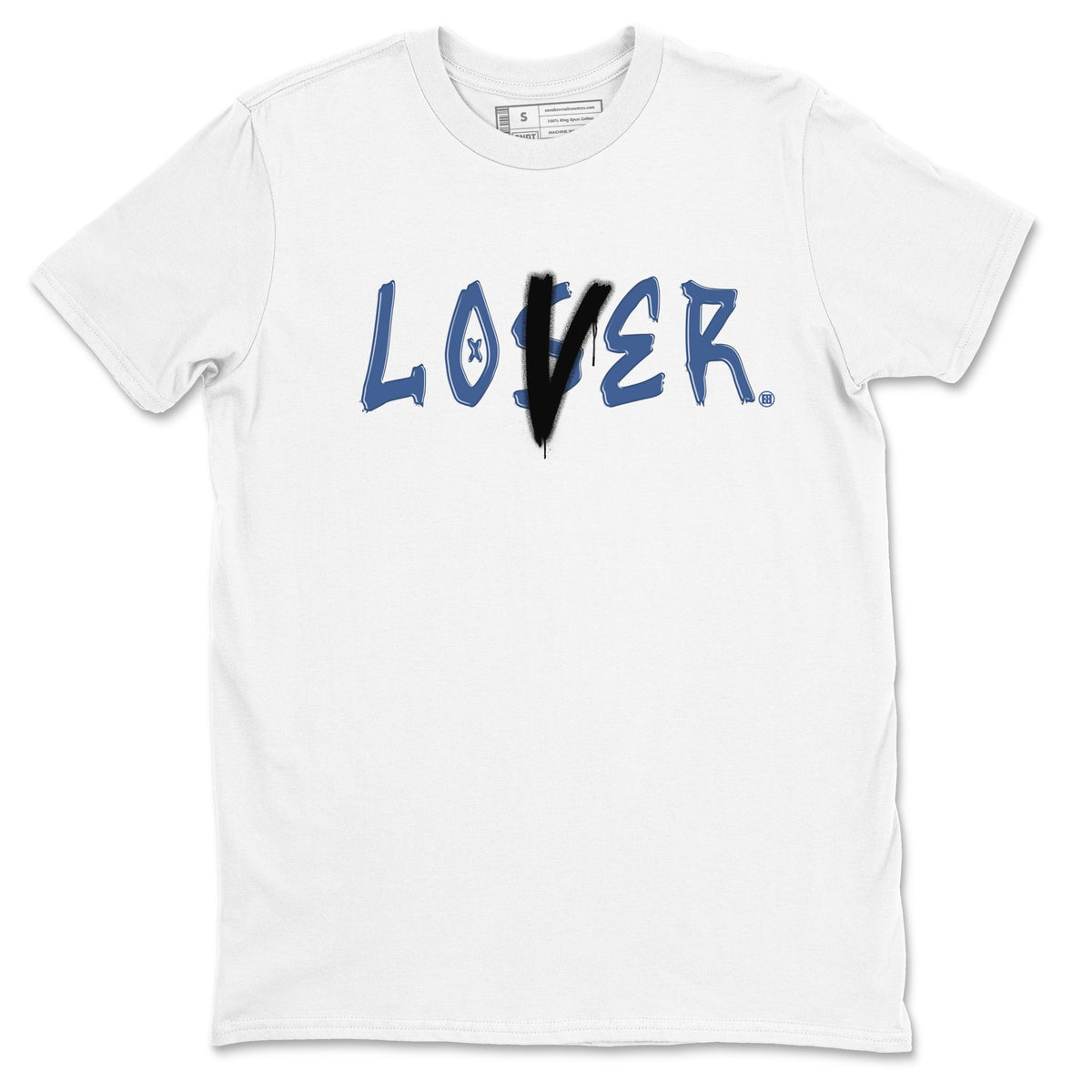 Air Jordan 11 Low Diffused Blue shirts to match jordans Loser Lover sneaker match tees 11s Diffused Blue Drip Gear Zone unisex cotton White 2 crew neck shirts