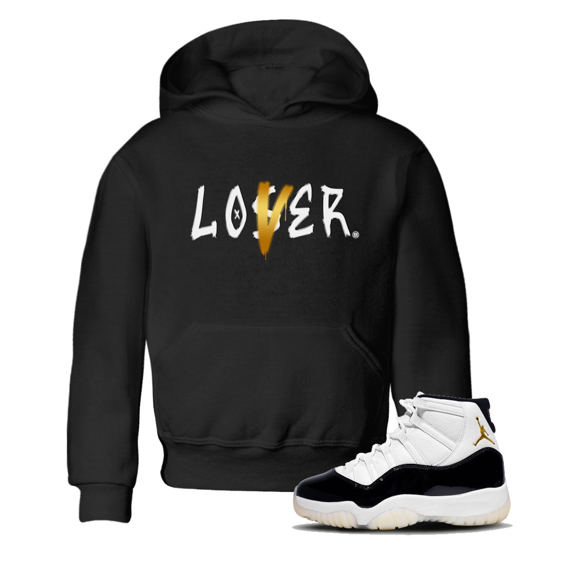 Air Jordan 11 Gratitude shirt to match jordans Loser Lover sneaker tees Jordan 11 Retro Gratitude Drip Gear Zone Baby Toddler Black 1 T-Shirt
