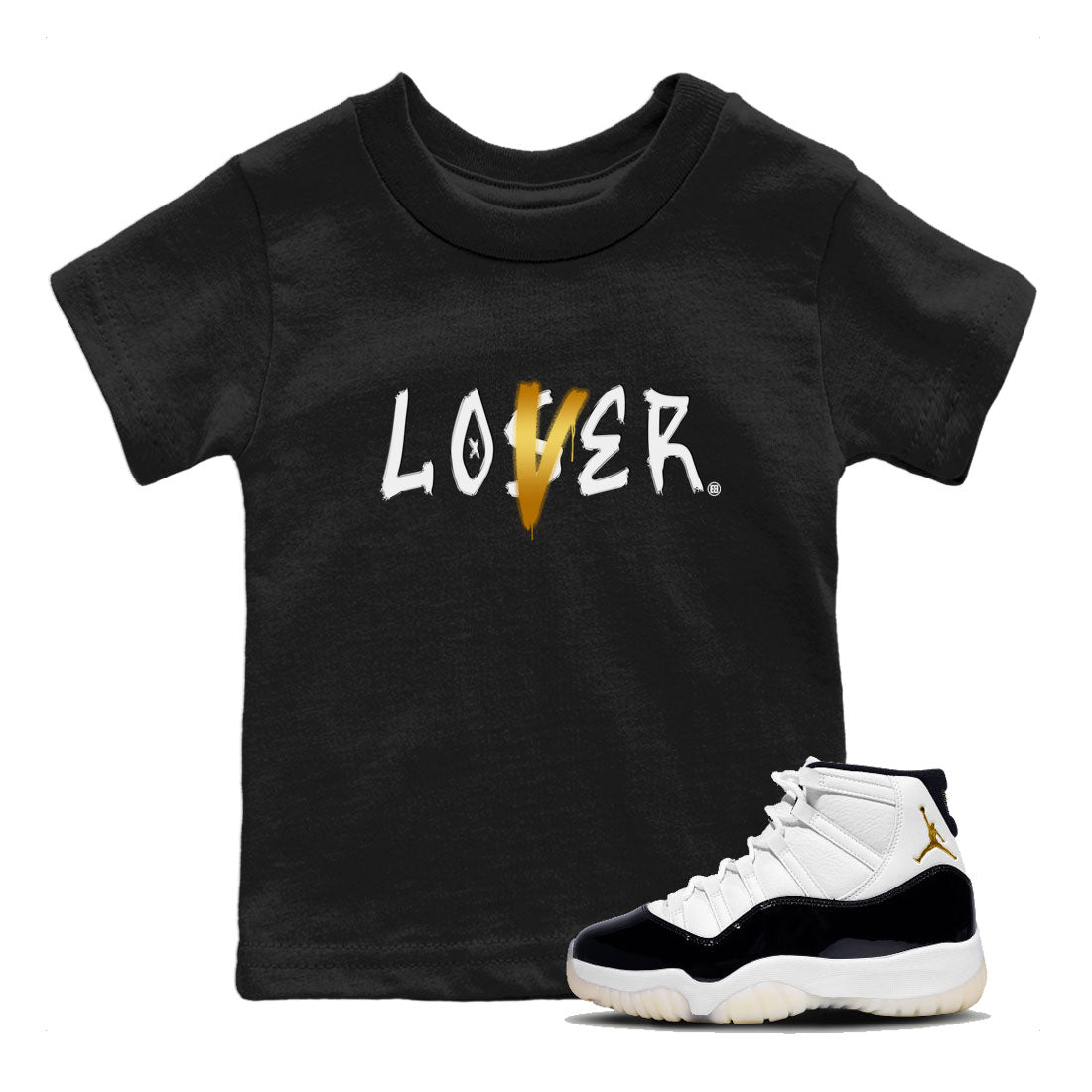 Air Jordan 11 Gratitude shirt to match jordans Loser Lover sneaker tees Jordan 11 Retro Gratitude Drip Gear Zone Baby Toddler Black 1 T-Shirt