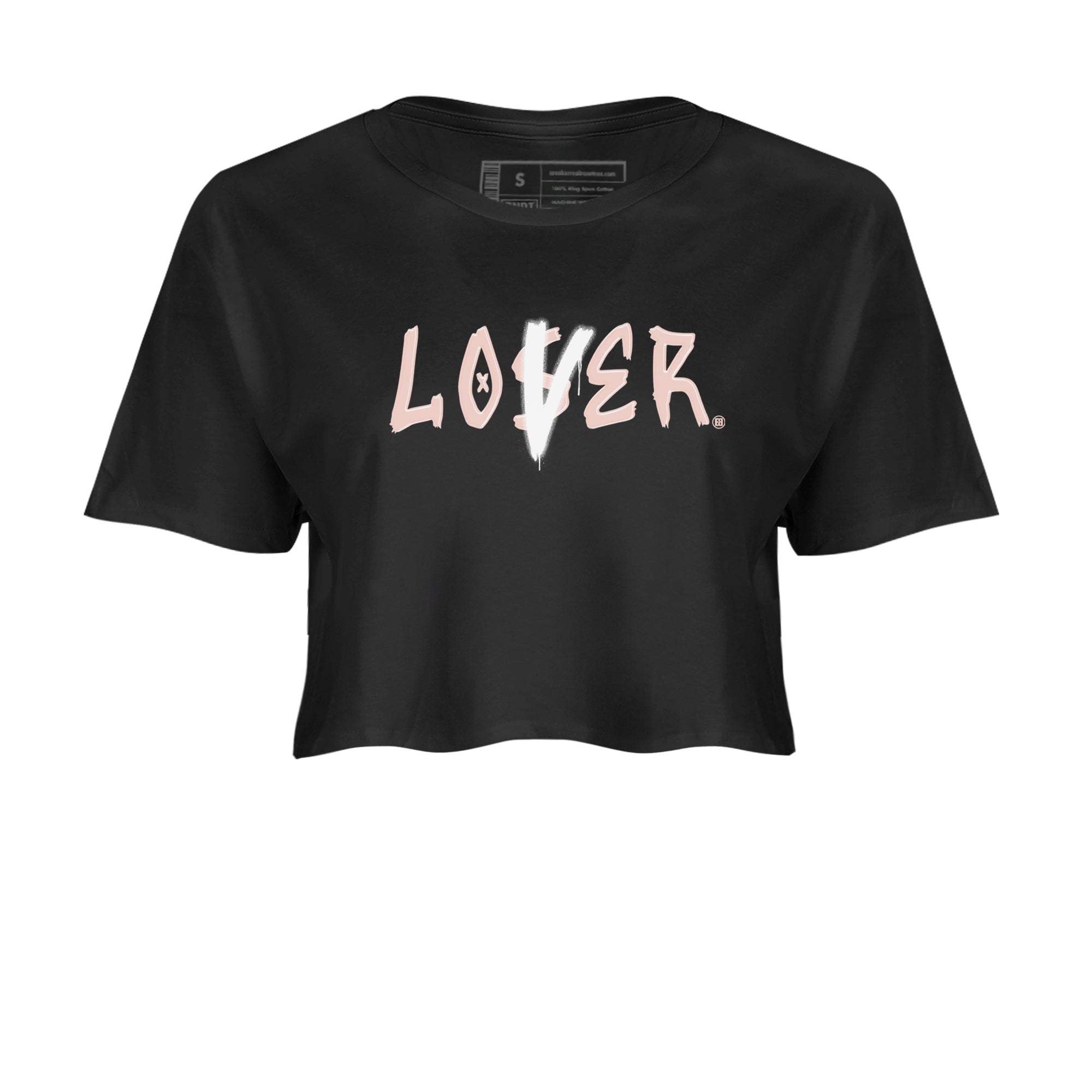 Air Jordan 11 Low Legend Pink shirts to match jordans Loser Lover sneaker match tees 11s Legend Pink Drip Gear Zone streetwear brand Black 2 crop tee