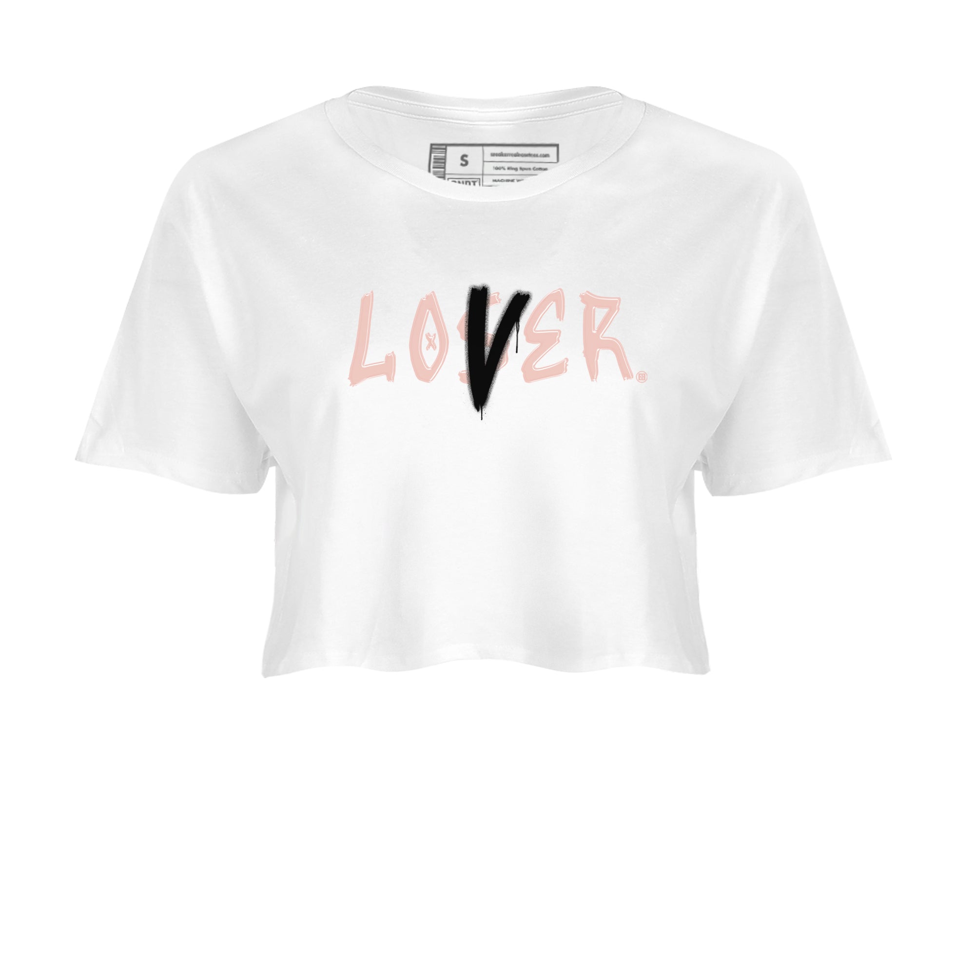 Air Jordan 11 Low Legend Pink shirts to match jordans Loser Lover sneaker match tees 11s Legend Pink Drip Gear Zone streetwear brand White 2 crop tee