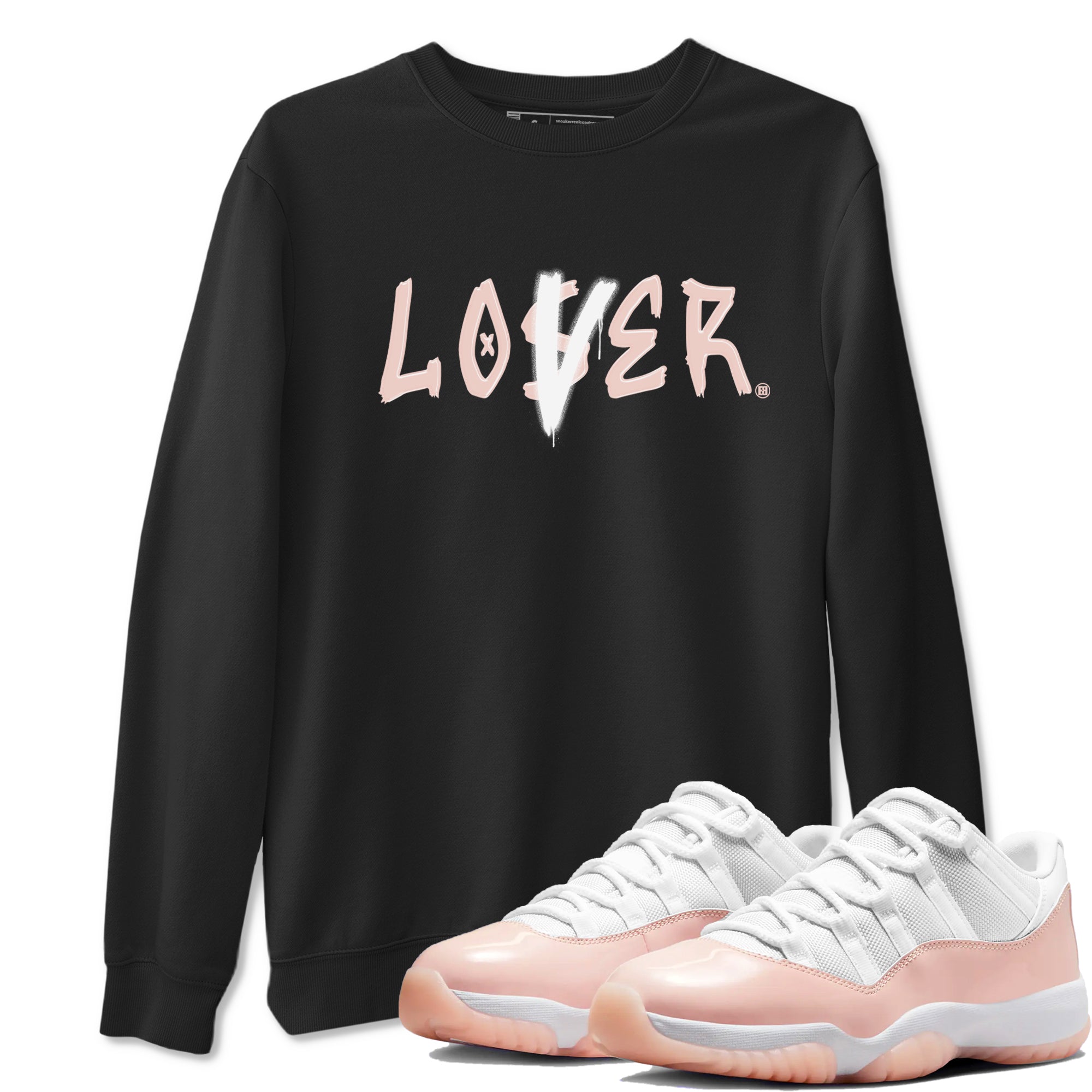 Air Jordan 11 Low Legend Pink shirts to match jordans Loser Lover sneaker match tees 11s Legend Pink Drip Gear Zone streetwear brand Black 1 unisex cotton tee