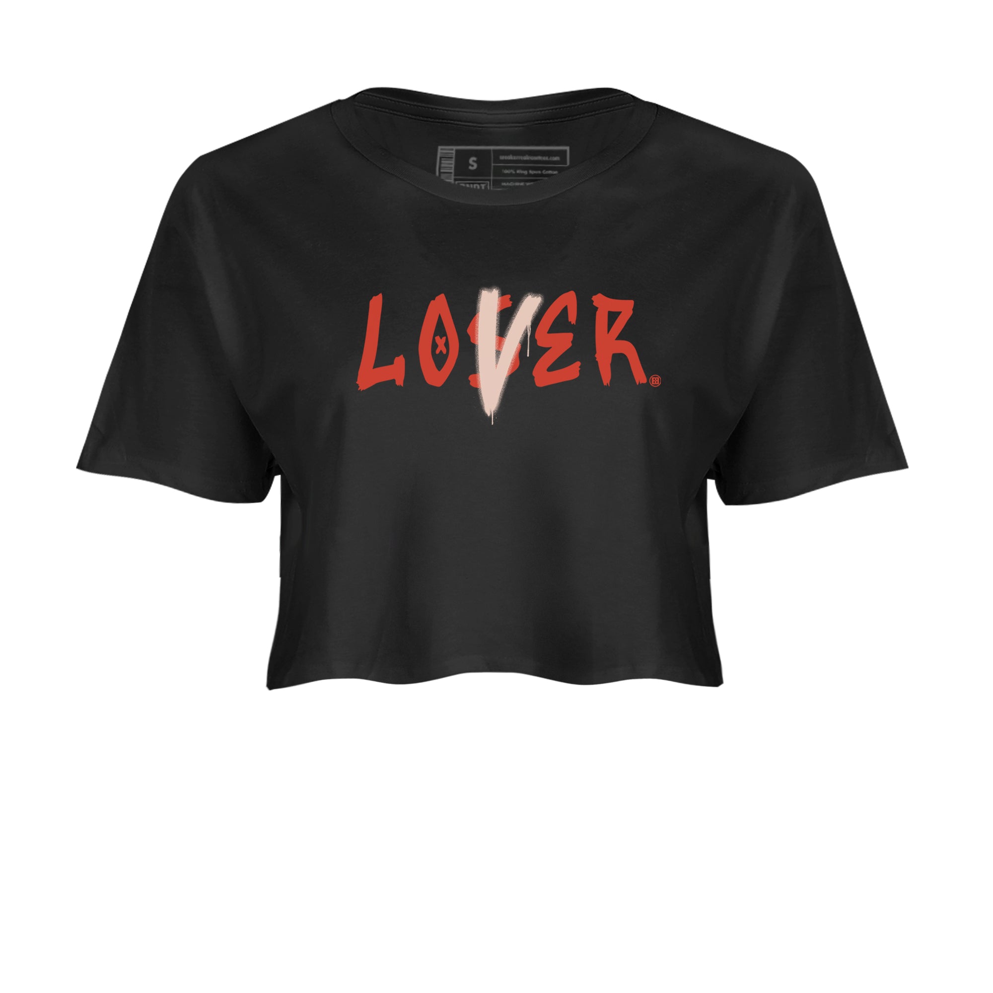 13s Dune Red shirts to match jordans Loser Lover sneaker match tees Air Jordan 13 Dune Red Drip Gear Zone streetwear brand Black 2 crop tee