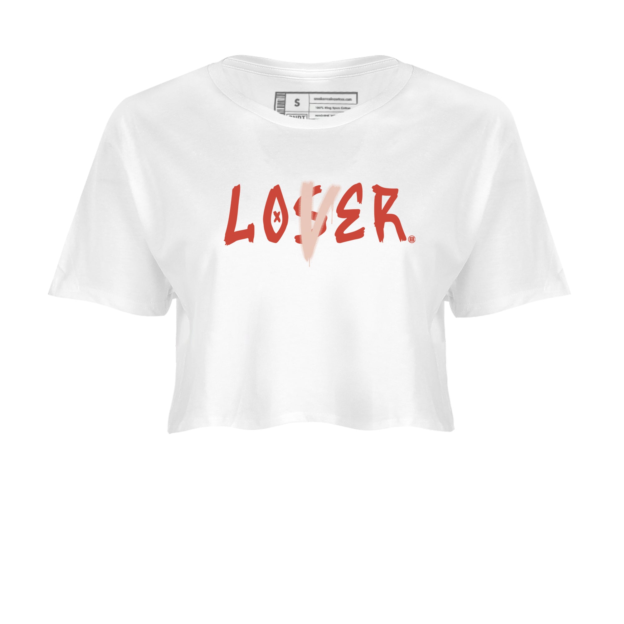 13s Dune Red shirts to match jordans Loser Lover sneaker match tees Air Jordan 13 Dune Red Drip Gear Zone streetwear brand White 2 crop tee