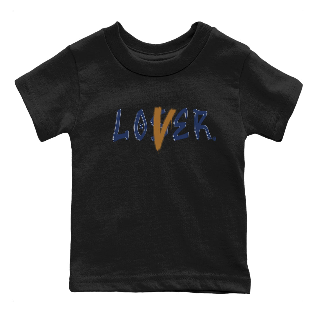 Air Jordan 13 Midnight Navy shirts to match jordans Loser Lover sneaker match tees 13 Midnight Navy Drip Gear Zone Youth Baby Black 2 crew neck shirts