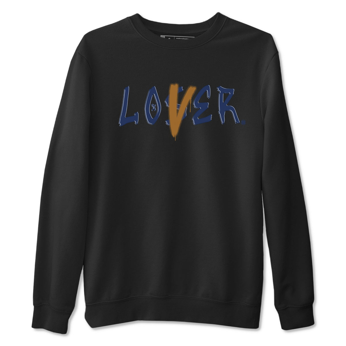 Air Jordan 13 Midnight Navy shirts to match jordans Loser Lover sneaker match tees 13 Midnight Navy Drip Gear Zone unisex cotton Black 2 crew neck shirts