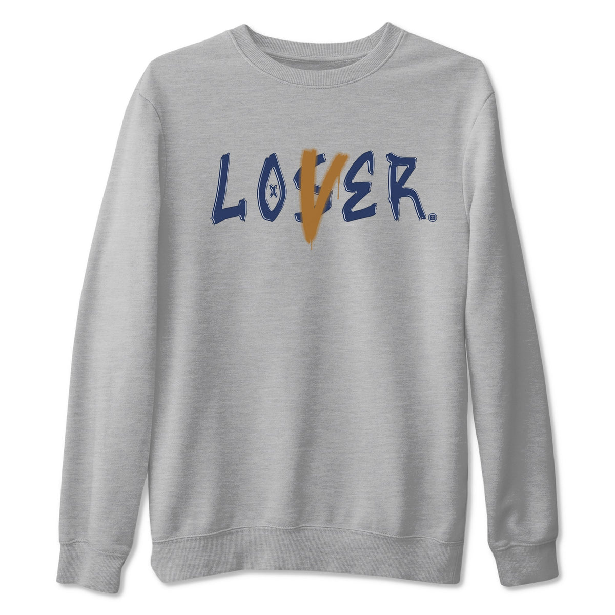 Air Jordan 13 Midnight Navy shirts to match jordans Loser Lover sneaker match tees 13 Midnight Navy Drip Gear Zone unisex cotton Heather Grey 2 crew neck shirts