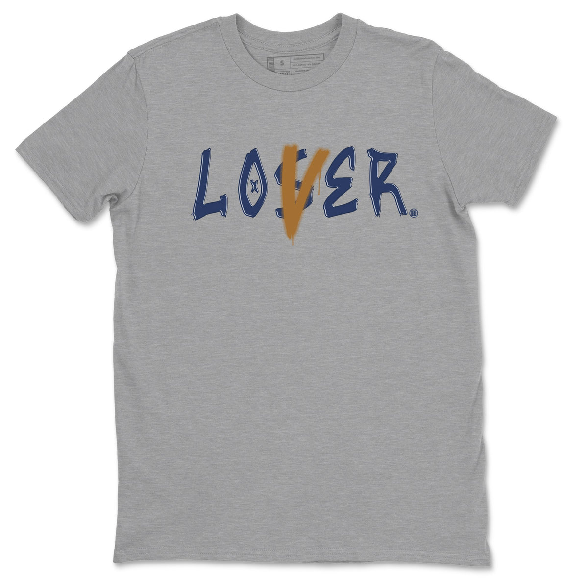 Air Jordan 13 Midnight Navy shirts to match jordans Loser Lover sneaker match tees 13 Midnight Navy Drip Gear Zone unisex cotton Heather Grey 2 crew neck shirts