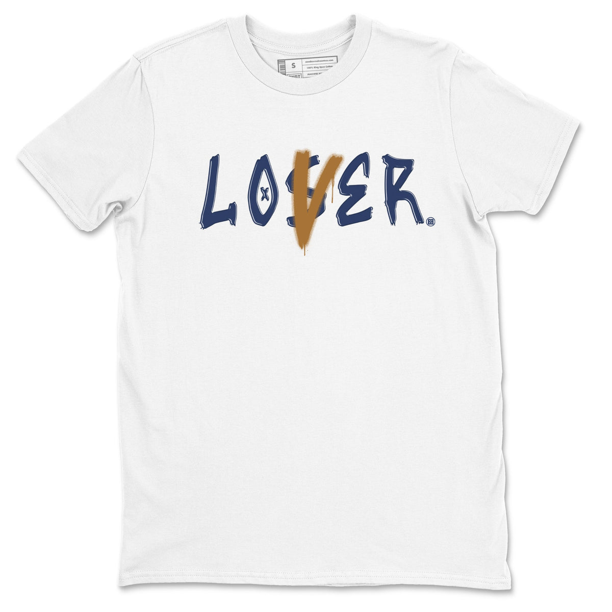 Air Jordan 13 Midnight Navy shirts to match jordans Loser Lover sneaker match tees 13 Midnight Navy Drip Gear Zone unisex cotton White 2 crew neck shirts