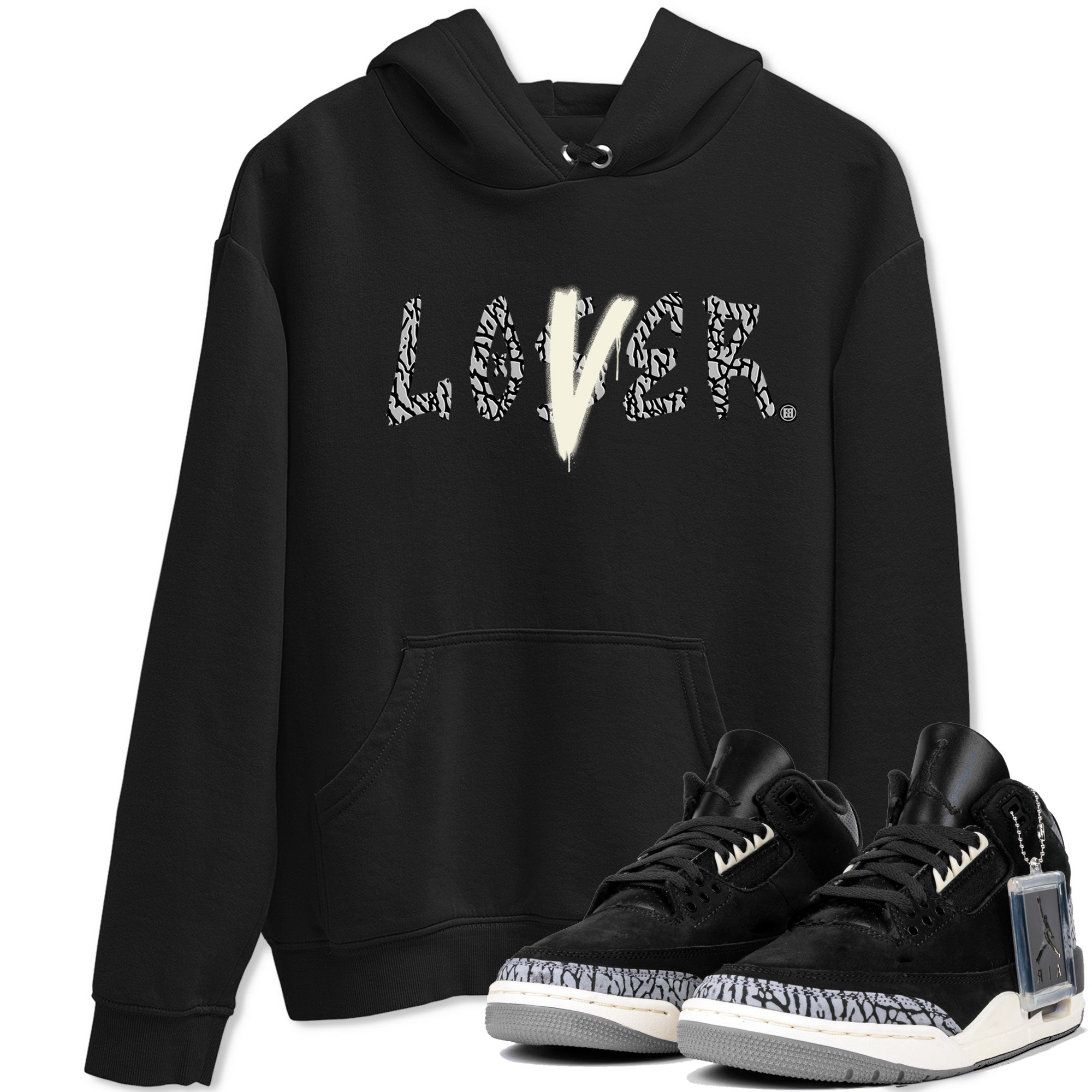 AJ3 Retro Off Noir shirt to match jordans Loser Lover sneaker tees Air Jordan 3 Off Noir Drip Gear Zone Casual Crew Neck T-Shirt Unisex Black 1 T-Shirt