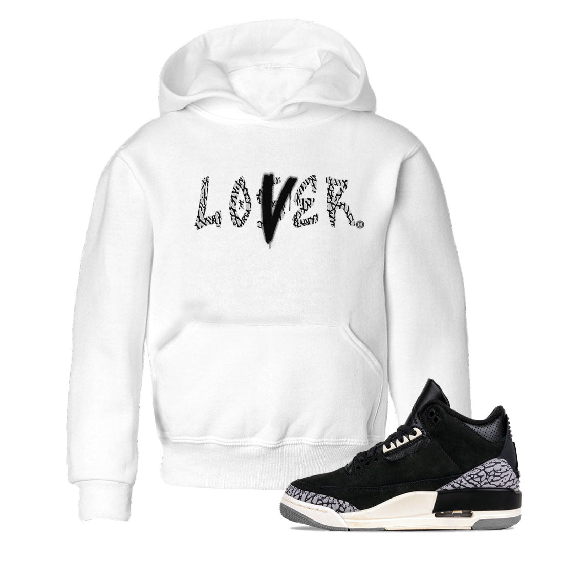 AJ3 Retro Off Noir shirt to match jordans Loser Lover sneaker tees Air Jordan 3 Off Noir Drip Gear Zone Casual Crew Neck T-Shirt Baby Toddler White 1 T-Shirt