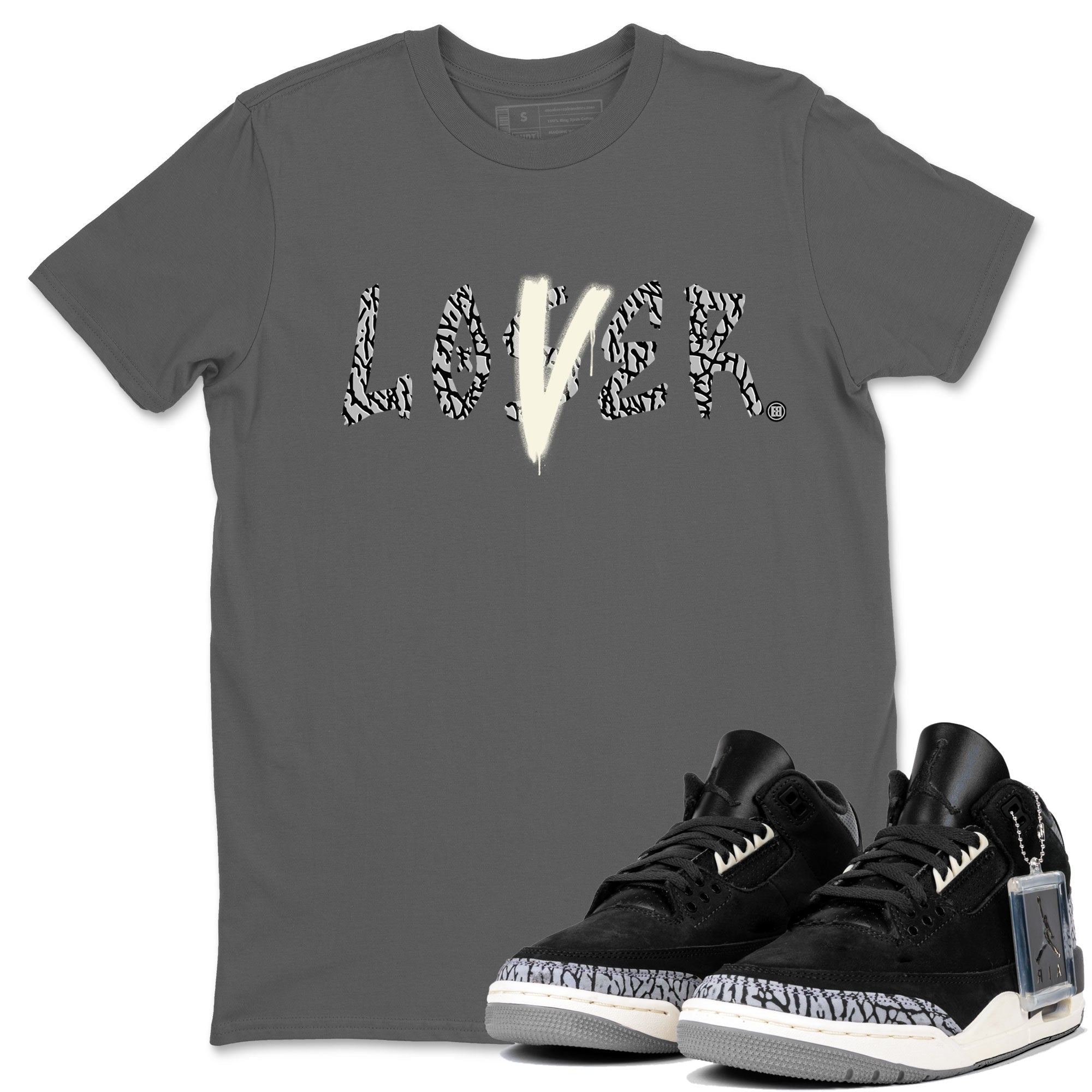 AJ3 Retro Off Noir shirt to match jordans Loser Lover sneaker tees Air Jordan 3 Off Noir Drip Gear Zone Casual Crew Neck T-Shirt Unisex Cool Grey 1 T-Shirt