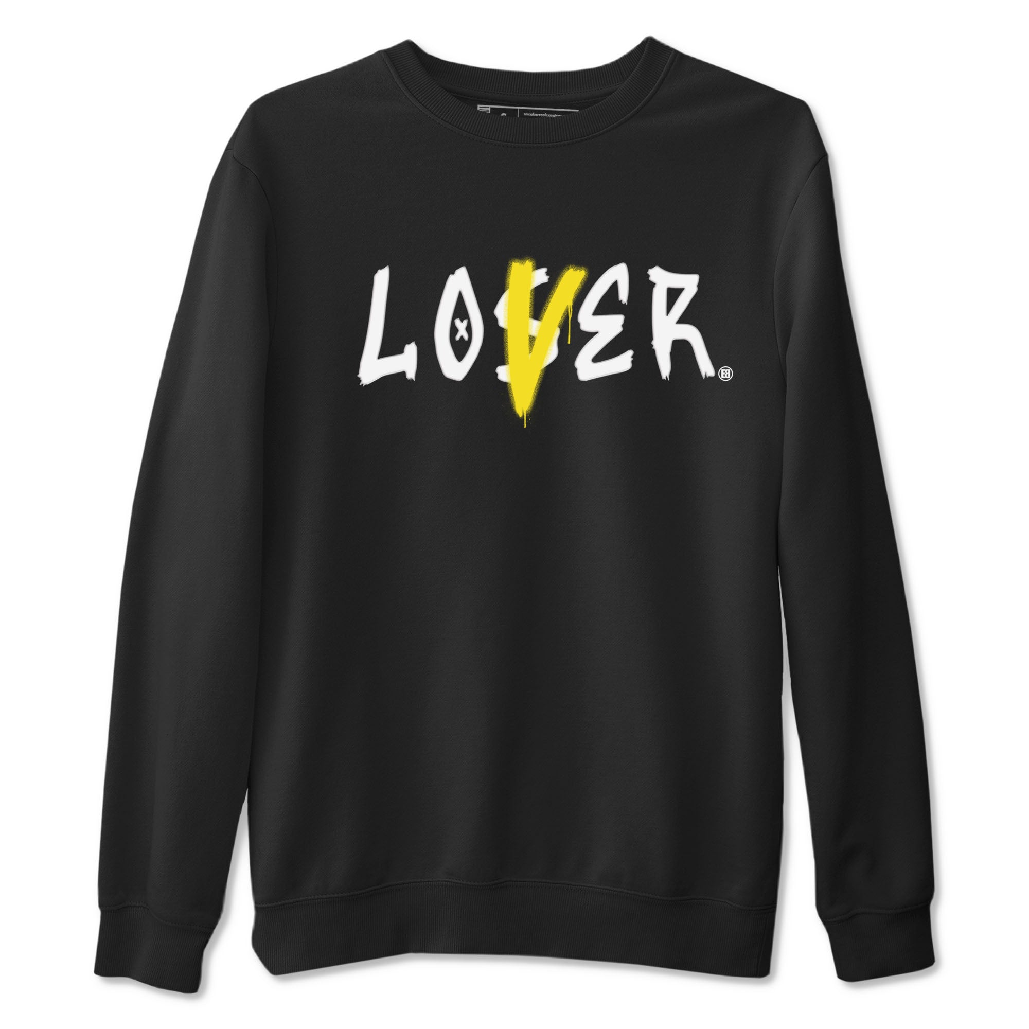 Air Jordan 4 Retro Vivid Sulfur shirt to match jordans Loser Lover sneaker tees 4s Vivid Sulfur Drip Gear Zone unisex cotton Black 2 crew neck shirt
