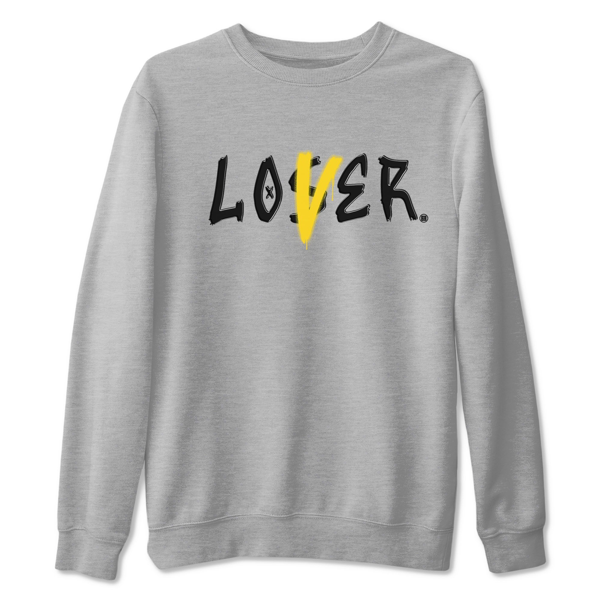 Air Jordan 4 Retro Vivid Sulfur shirt to match jordans Loser Lover sneaker tees 4s Vivid Sulfur Drip Gear Zone unisex cotton Heather Grey 2 crew neck shirt