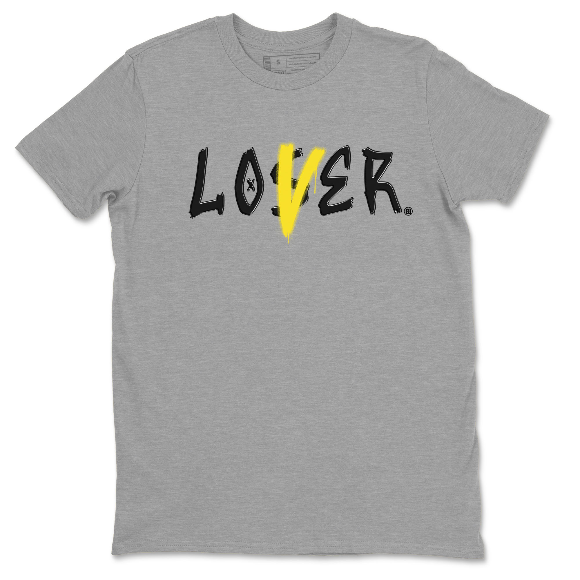 Air Jordan 4 Retro Vivid Sulfur shirt to match jordans Loser Lover sneaker tees 4s Vivid Sulfur Drip Gear Zone unisex cotton Heather Grey 2 crew neck shirt