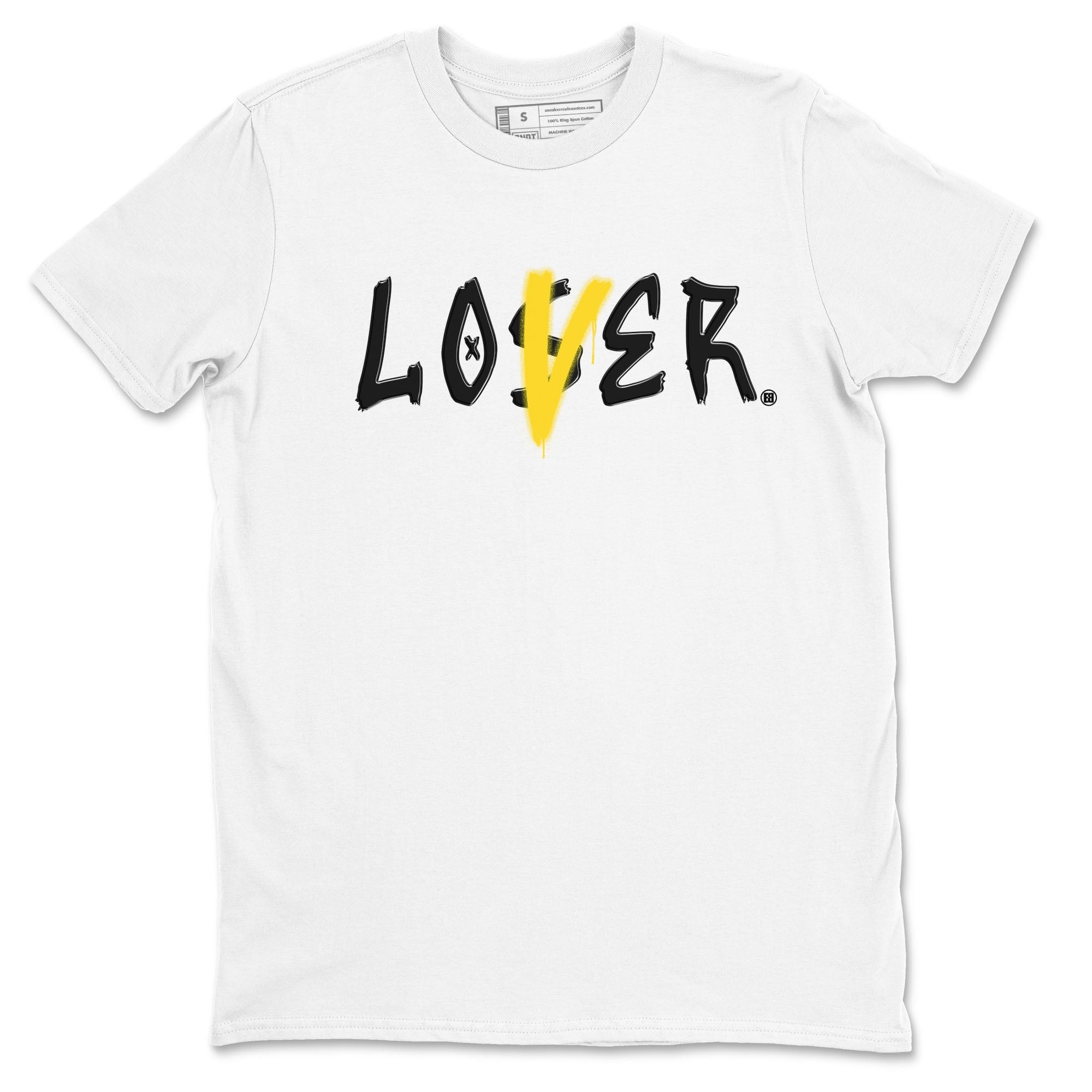 Air Jordan 4 Retro Vivid Sulfur shirt to match jordans Loser Lover sneaker tees 4s Vivid Sulfur Drip Gear Zone unisex cotton White 2 crew neck shirt