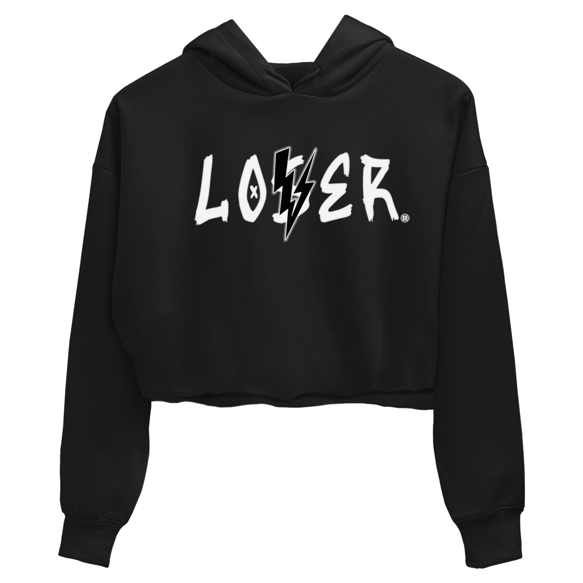 Air Jordan 4 White Thunder shirts to match jordans Loser Lover sneaker match tees Air Jordan 4 Retro White Thunder Drip Gear Zone streetwear brand Black 2 crop tee