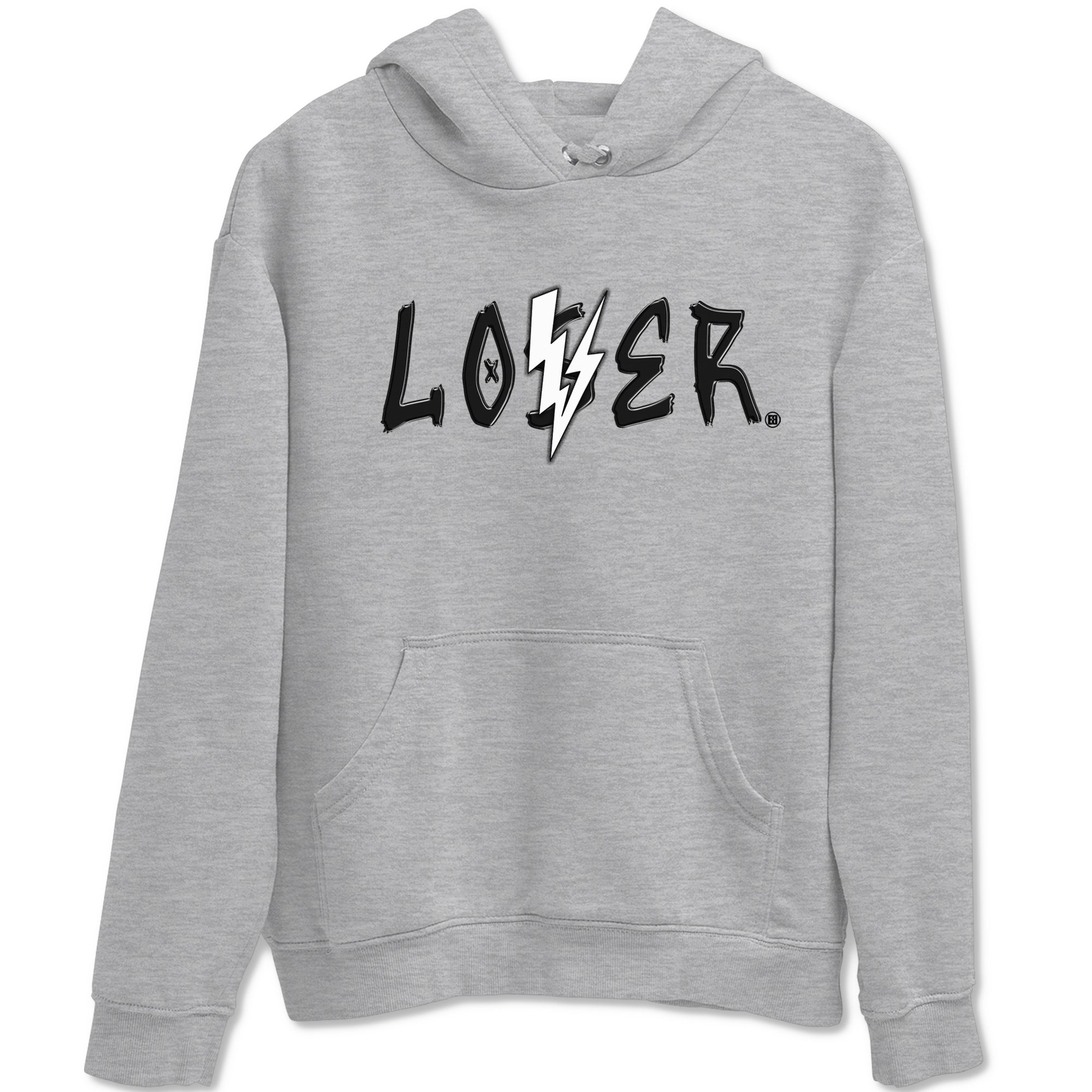Air Jordan 4 White Thunder shirts to match jordans Loser Lover sneaker match tees Air Jordan 4 Retro White Thunder Drip Gear Zone streetwear brand Heather Grey 2 unisex cotton tee