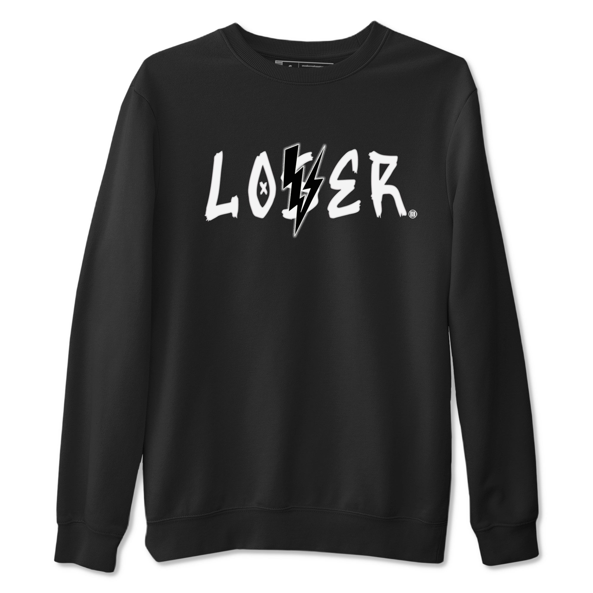 Air Jordan 4 White Thunder shirts to match jordans Loser Lover sneaker match tees Air Jordan 4 Retro White Thunder Drip Gear Zone streetwear brand Black 2 unisex cotton tee