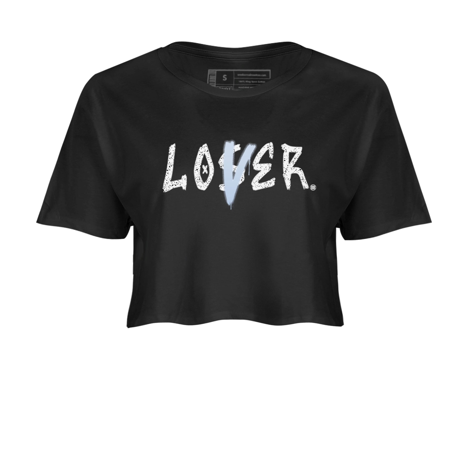 AJ6 White Black shirts to match jordans Loser Lover sneaker match tees Air Jordan 6 White Black Drip Gear Zone streetwear brand Black 2 crop tee