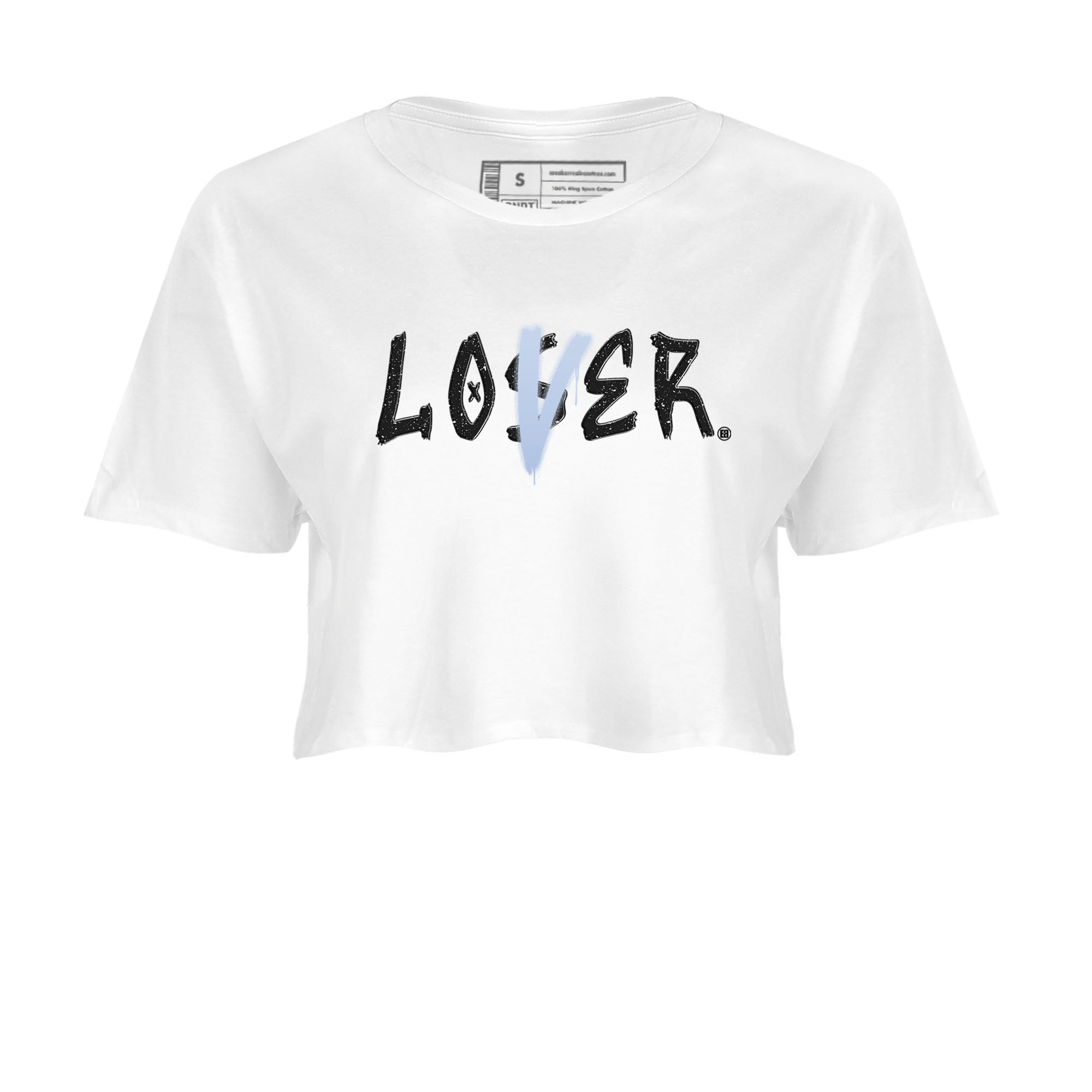 AJ6 White Black shirts to match jordans Loser Lover sneaker match tees Air Jordan 6 White Black Drip Gear Zone streetwear brand White 2 crop tee