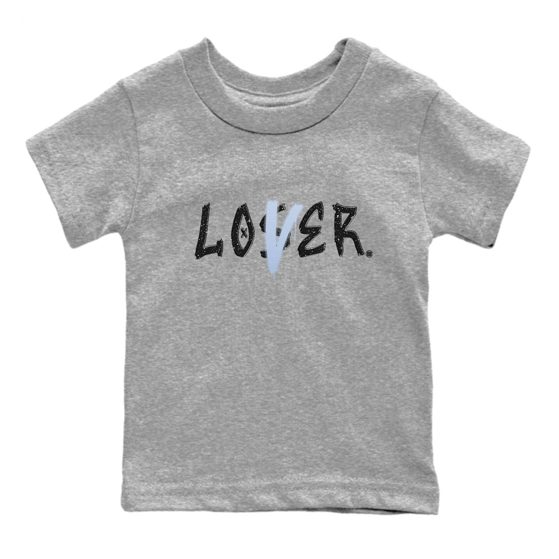 AJ6 White Black shirts to match jordans Loser Lover sneaker match tees Air Jordan 6 White Black Drip Gear Zone streetwear brand Baby and Youth Heather Grey 2 cotton tee