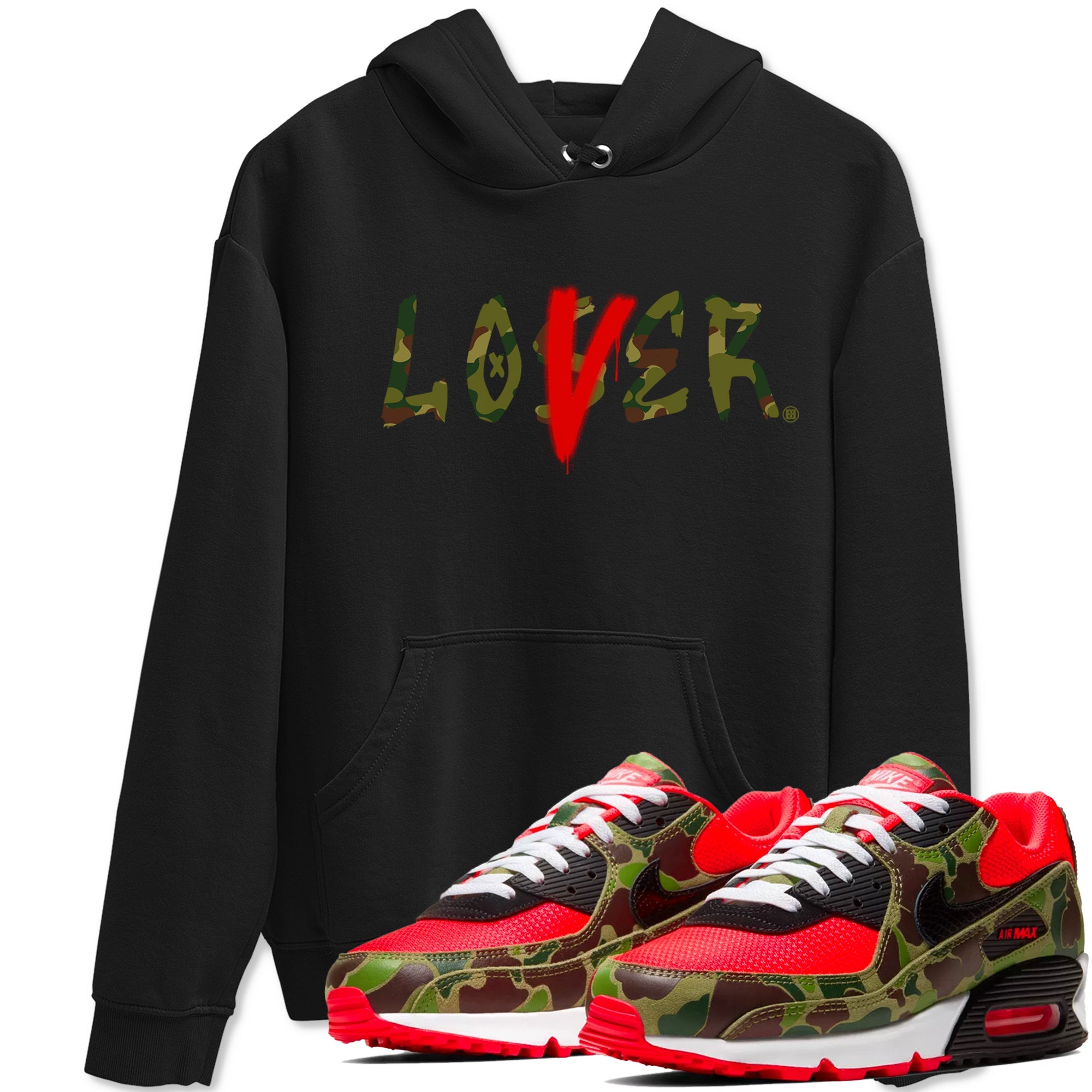 Air Max 90 Duck Camo shirts to match jordans Loser Lover sneaker match tees Air Max 90 Reverse Duck Camo match shoes to clothes Drip Gear Zone unisex cotton Black 1 shirts