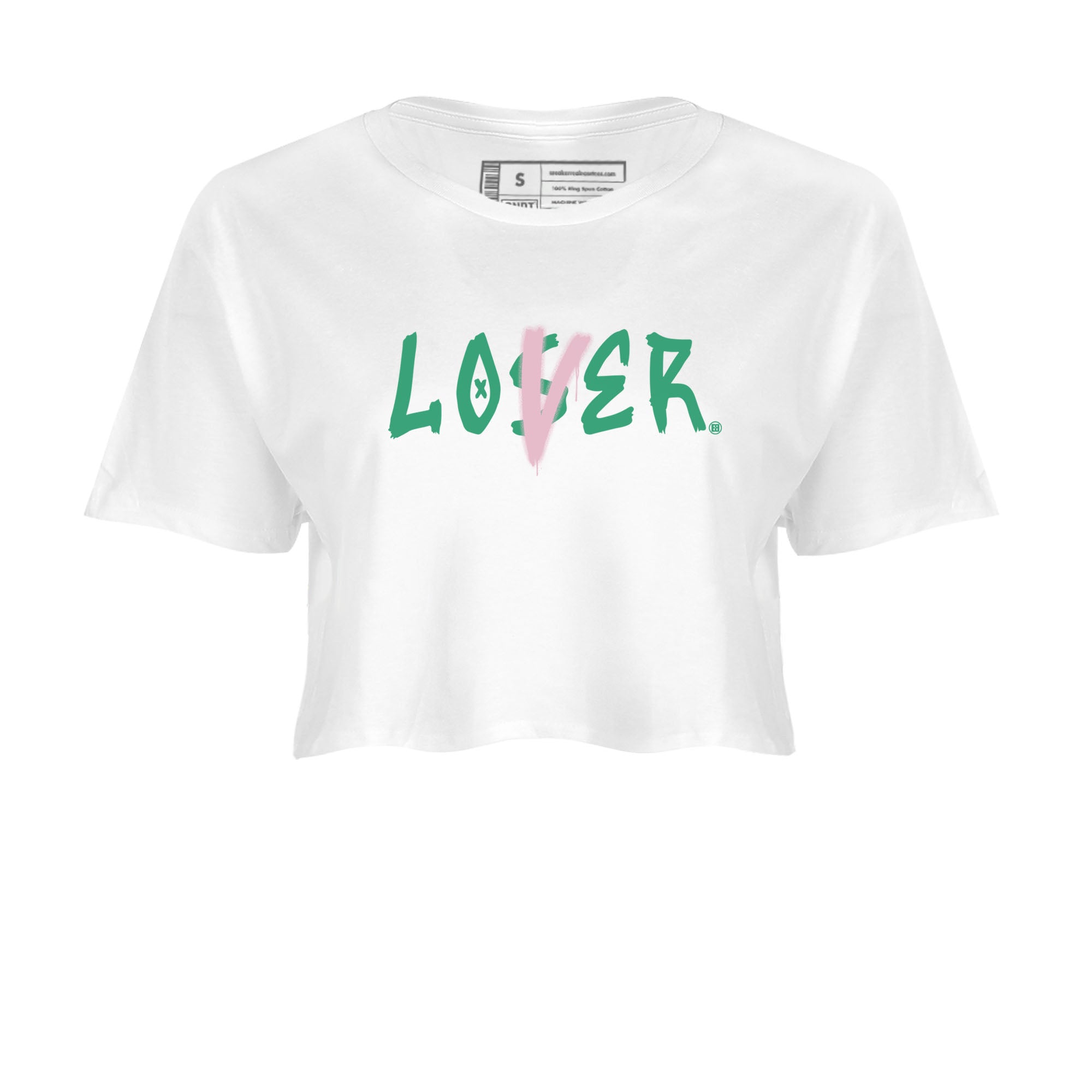 Dunk Low Medium Soft Pink Malachite shirt to match jordans Loser Lover sneaker tees Dunks Medium Soft Pink Malachite Streetwear Brand Drip Gear Zone White 2 crop length shirt
