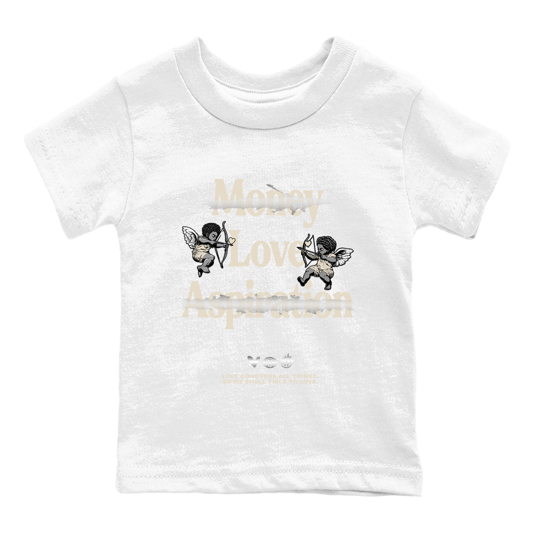 11s Grand Finale Sneaker match tees  Sneaker Tees To Match Jordan 11 Grand Finale Sneakers  Love Conquers All Things Kids Graphic T-Shirt White 2