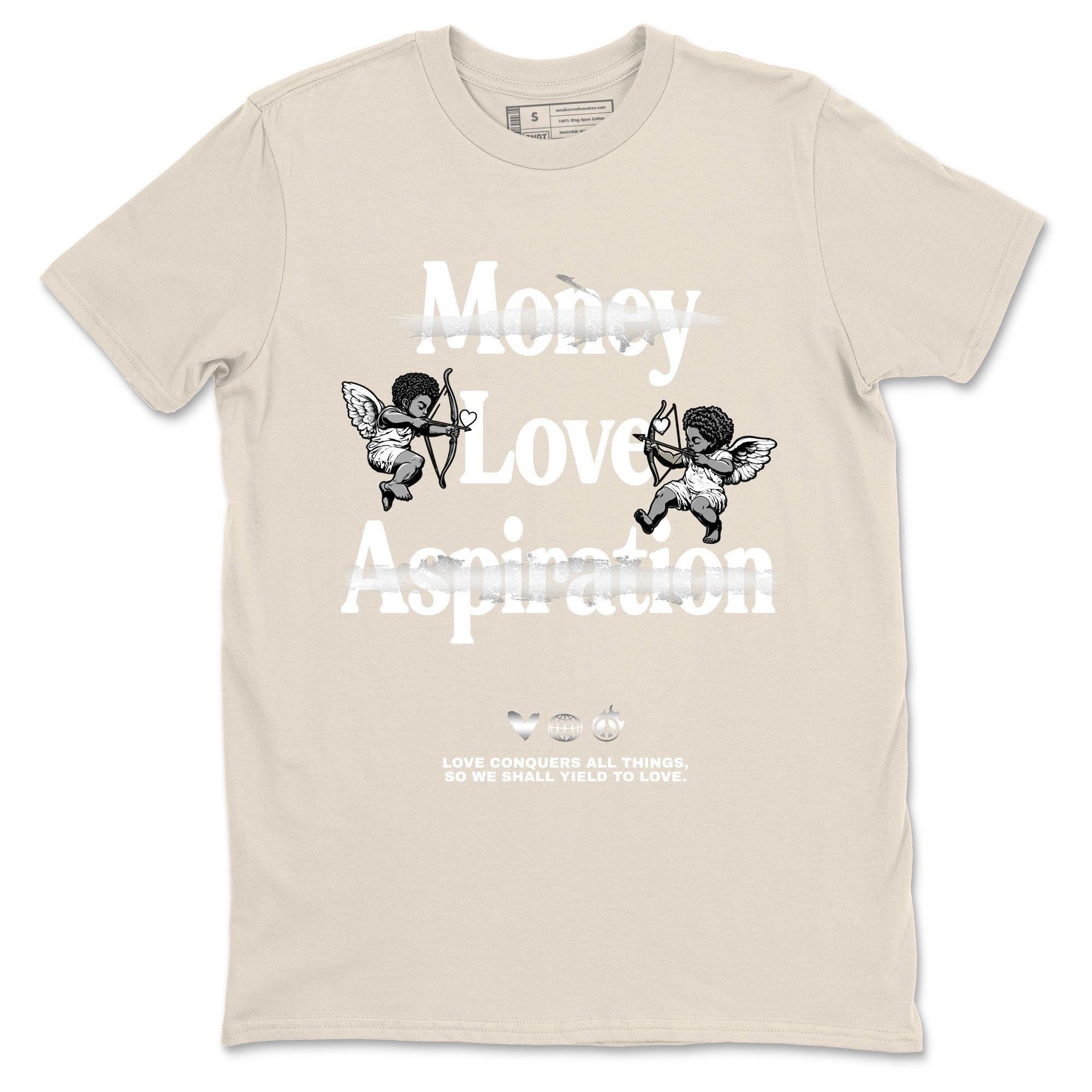 11s Grand Finale Sneaker match tees  Sneaker Tees To Match Jordan 11 Grand Finale Sneakers  Love Conquers All Things Graphic Tee Natural 2