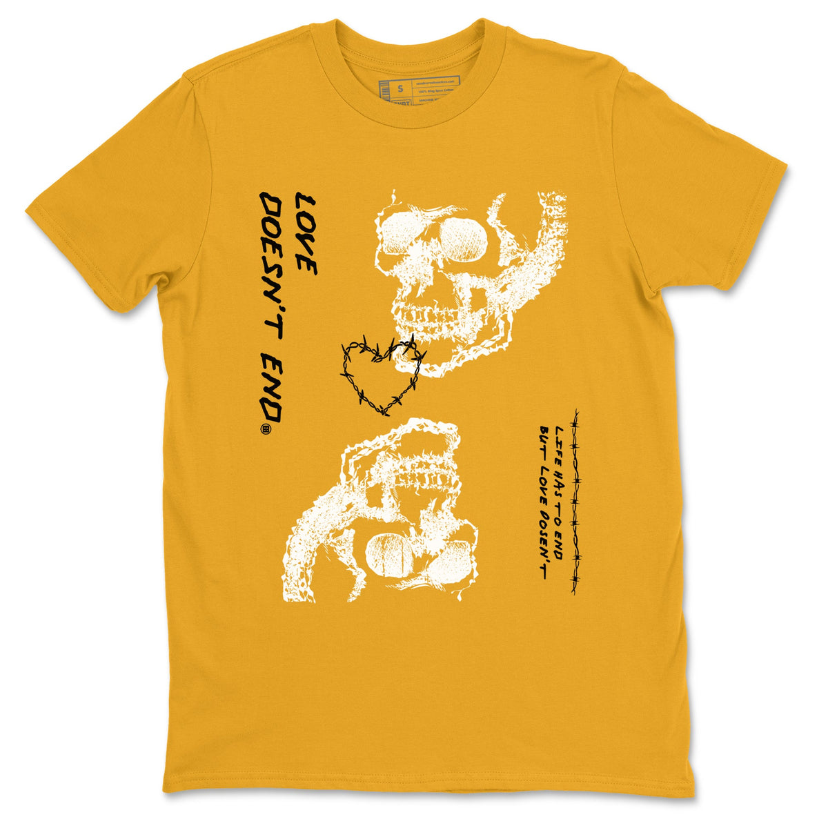 Dunk High Wu Tang shirts to match jordans Love Doesn't End sneaker match tees Dunk High Wu Tang match shoes to clothes Drip Gear Zone unisex cotton Gold 2 shirts