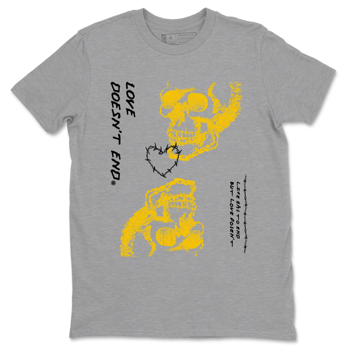 Dunk High Wu Tang shirts to match jordans Love Doesn't End sneaker match tees Dunk High Wu Tang match shoes to clothes Drip Gear Zone unisex cotton Heather Grey 2 shirts