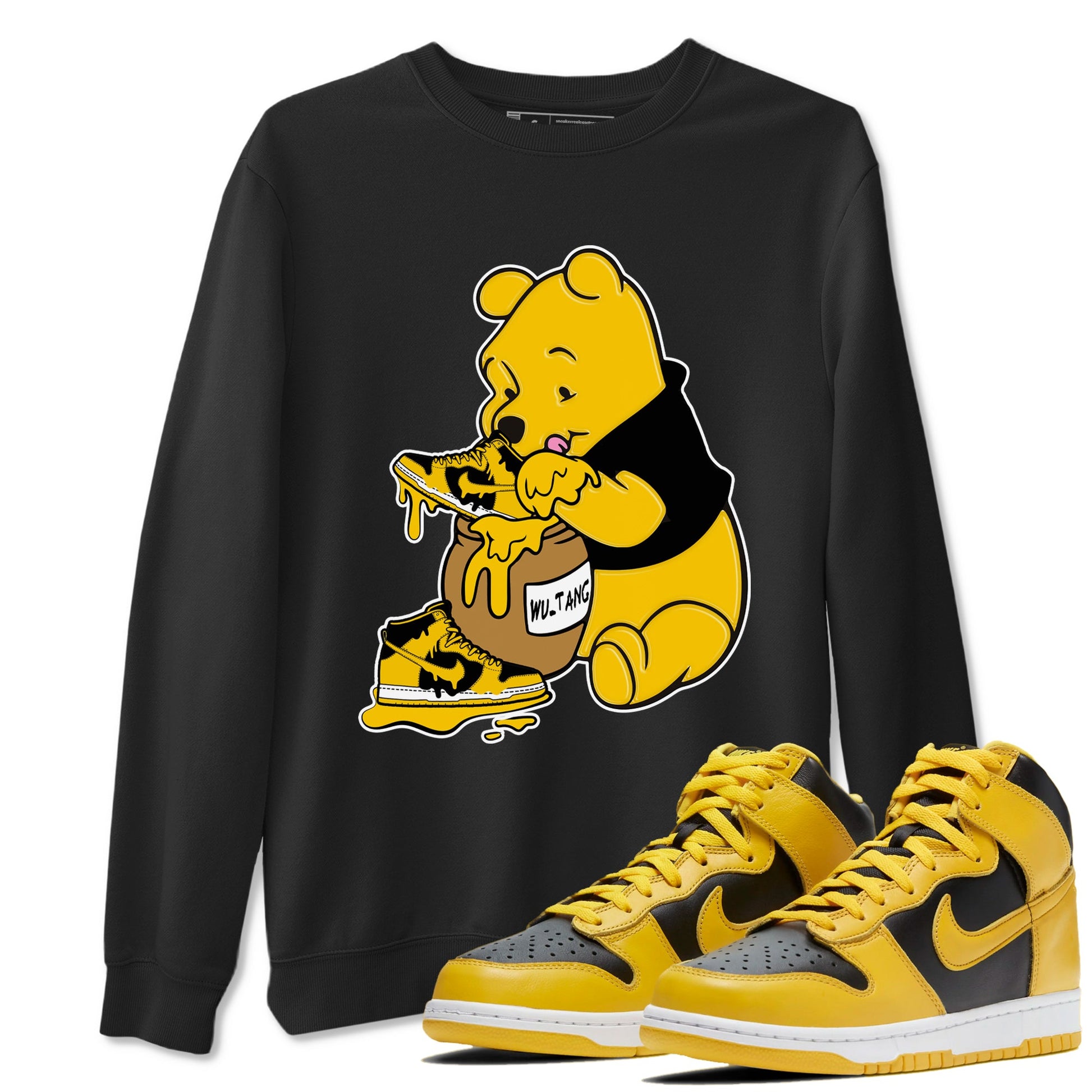 Dunk High Wu Tang Shirts To Match Jordans Love Honey sneaker match tees Dunk High Iowa Tee Drip Gear Zone unisex cotton Black 1 crew neck shirts