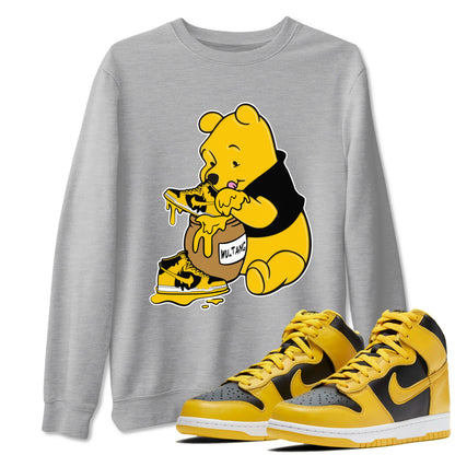 Dunk High Wu Tang Shirts To Match Jordans Love Honey sneaker match tees Dunk High Iowa Tee Drip Gear Zone unisex cotton Heather Grey 1 crew neck shirts