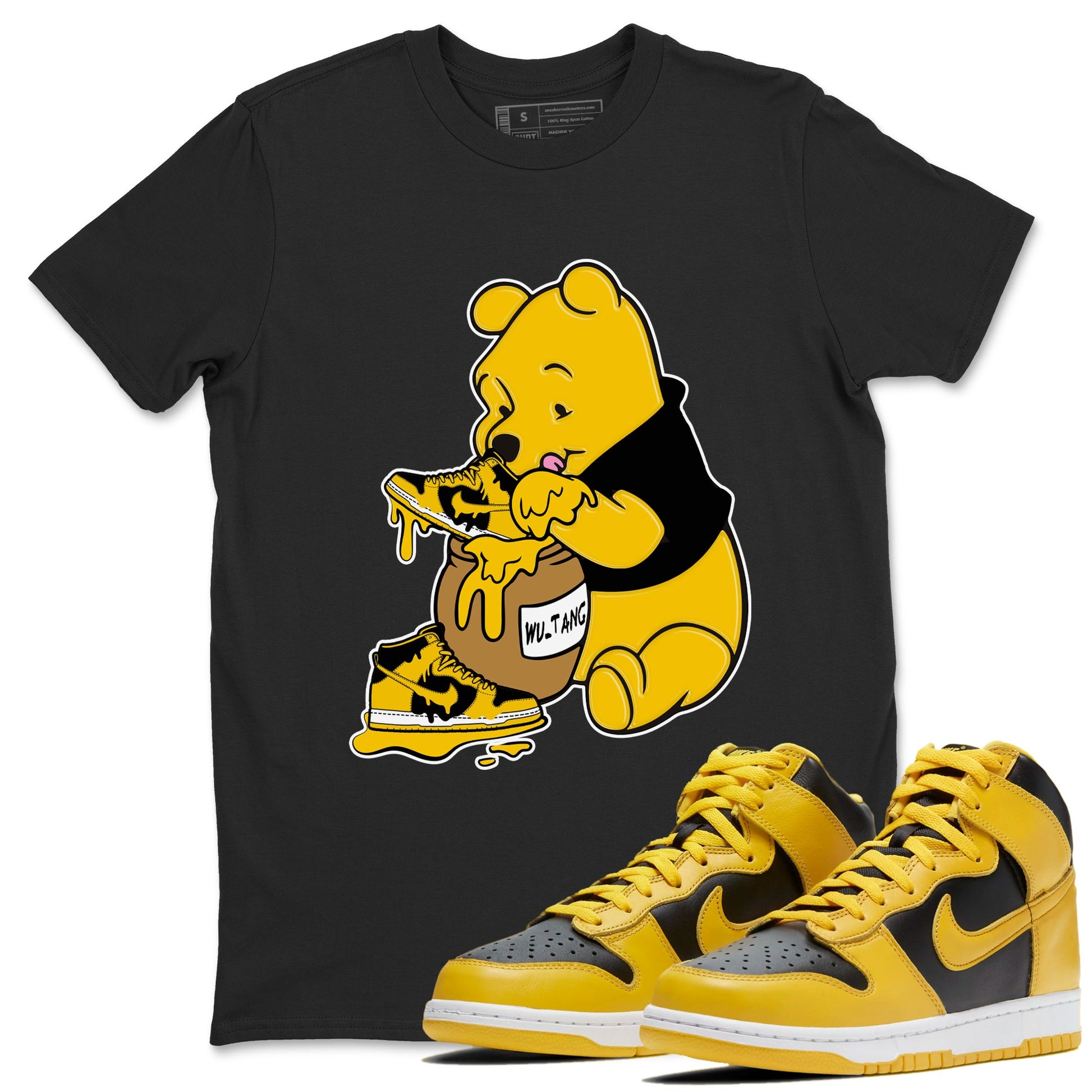 Dunk High Wu Tang Shirts To Match Jordans Love Honey sneaker match tees Dunk High Iowa Tee Drip Gear Zone unisex cotton Black 1 crew neck shirts