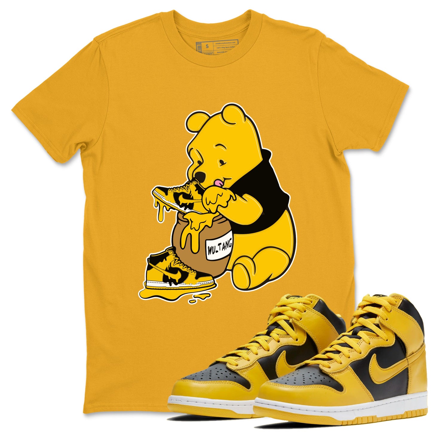 Dunk High Wu Tang Shirts To Match Jordans Love Honey sneaker match tees Dunk High Iowa Tee Drip Gear Zone unisex cotton Gold 1 crew neck shirts