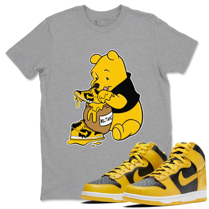 Dunk High Wu Tang Shirts To Match Jordans Love Honey sneaker match tees Dunk High Iowa Tee Drip Gear Zone unisex cotton Heather Grey 1 crew neck shirts