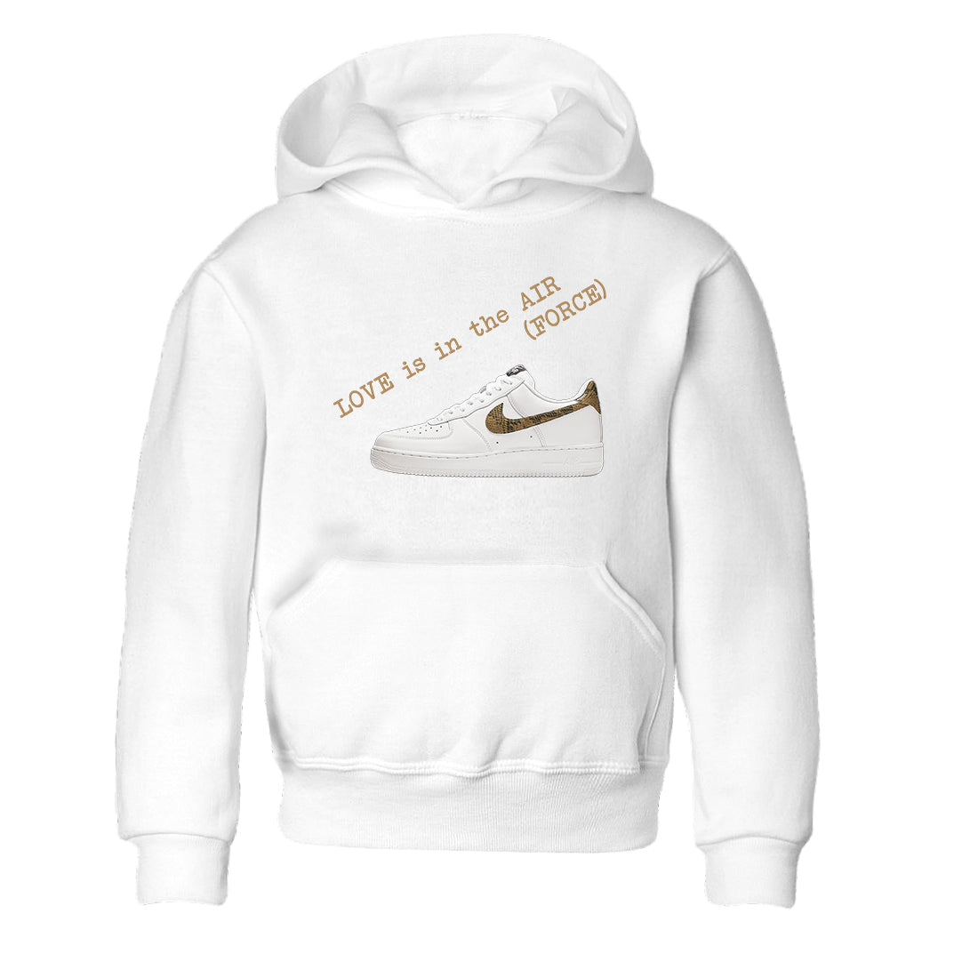 Air Force 1 Ivory Snake shirt to match jordans Love In The Air sneaker tees Air Force 1 Ivory Snake Drip Gear Zone baby toddler White 2 cotton Shirt