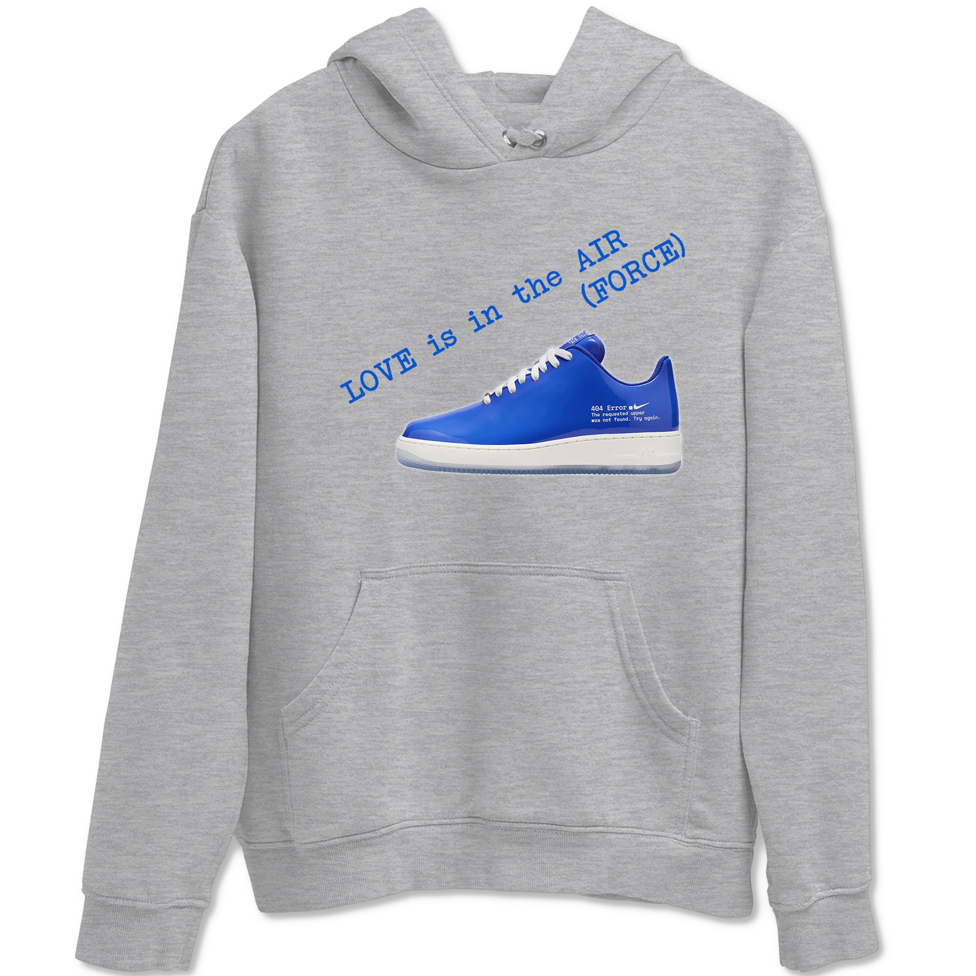 Air Force 1 404 Error shirt to match jordans Love Is In The Air sneaker tees Air Force 1 404 Error Drip Gear Zone unisex cotton Heather Grey 2 crew neck shirt