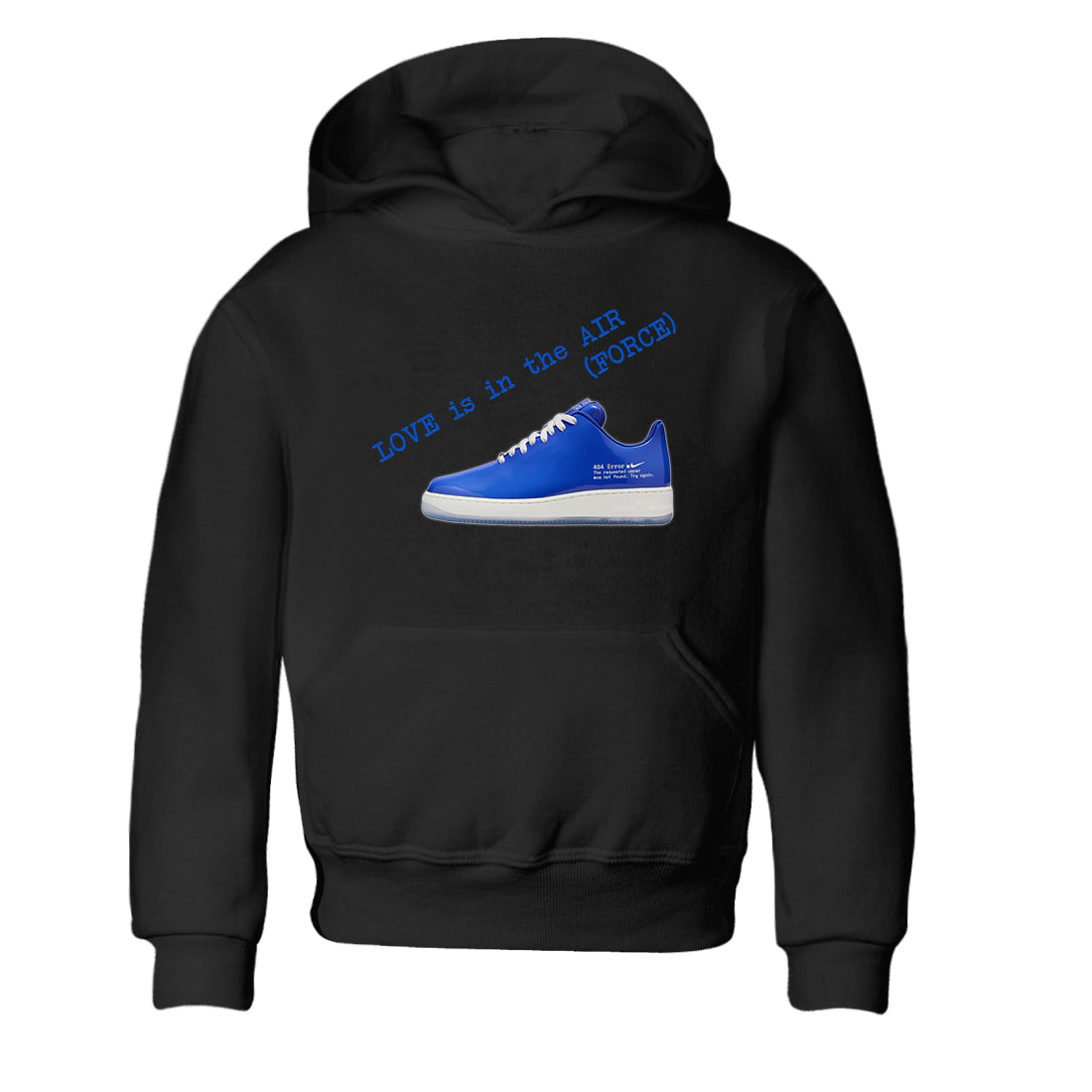 Air Force 1 404 Error shirt to match jordans Love Is In The Air sneaker tees Air Force 1 404 Error Drip Gear Zone baby toddler Black 2 cotton Shirt