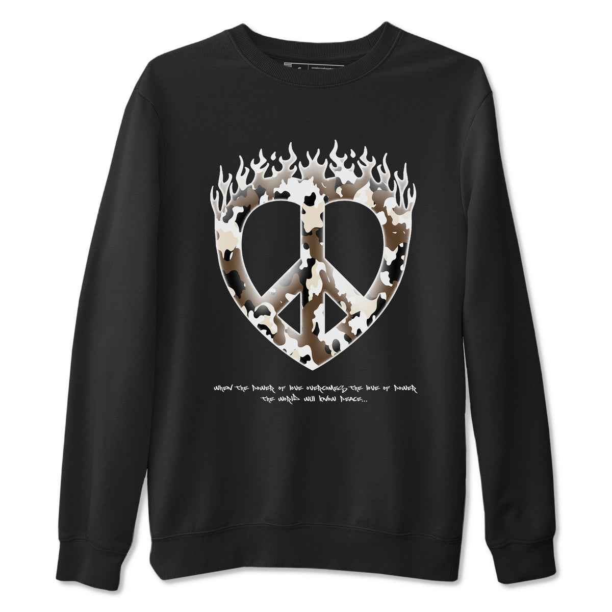 1s Low OG Mocha shirts to match jordans Love Peace sneaker match tees Air Jordan 1 Mocha match shoes to clothes Drip Gear Zone unisex cotton Black 2 shirts