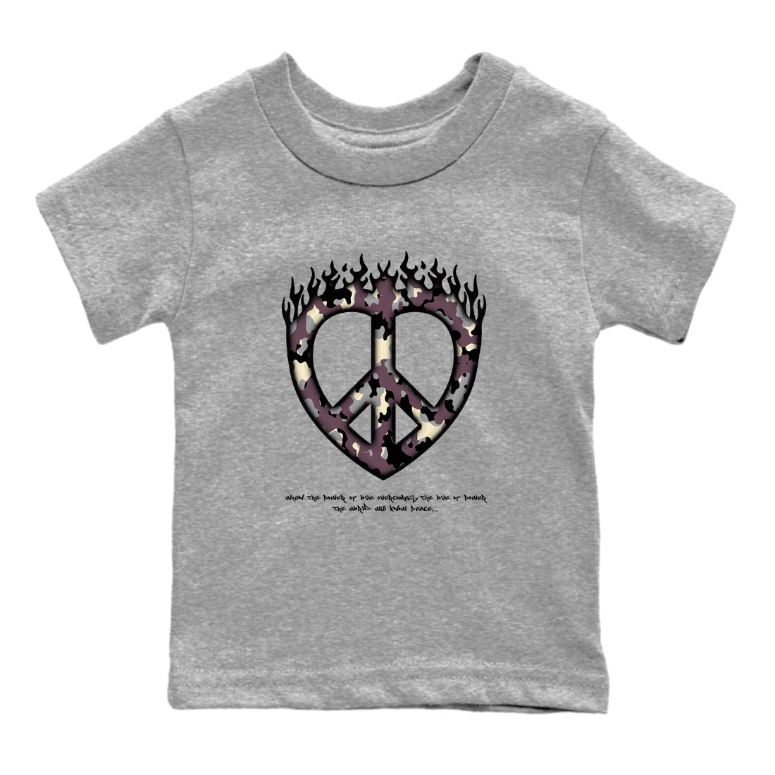 3s A Ma Maniere x Black shirts to match jordans Love Peace sneaker match tees A Ma Maniere x Air Jordan 3 “While You Were Sleeping”Sneaker Release Tees Youth Baby Heather Grey 2 crew neck shirts