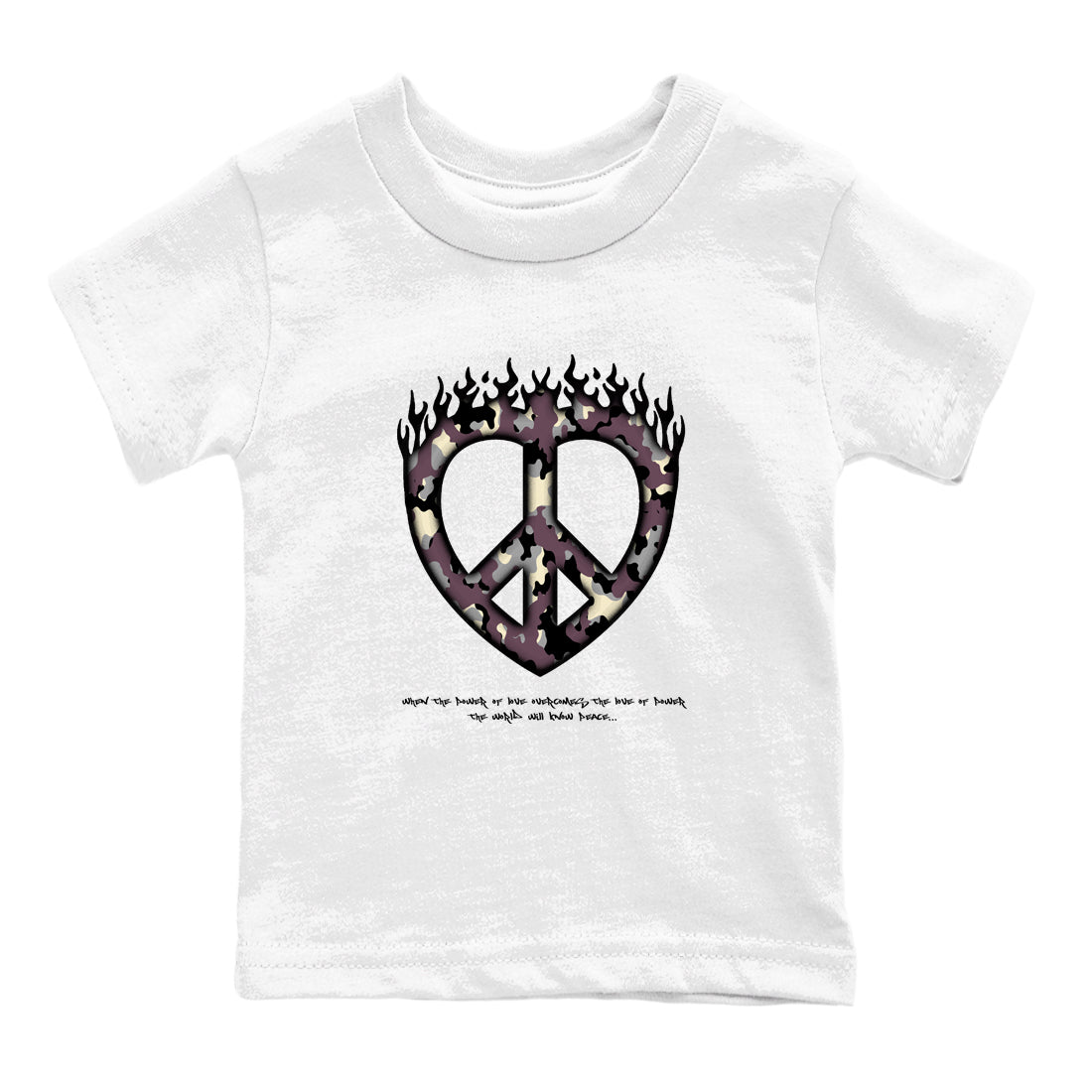 3s A Ma Maniere x Black shirts to match jordans Love Peace sneaker match tees A Ma Maniere x Air Jordan 3 “While You Were Sleeping”Sneaker Release Tees Youth Baby White 2 crew neck shirts