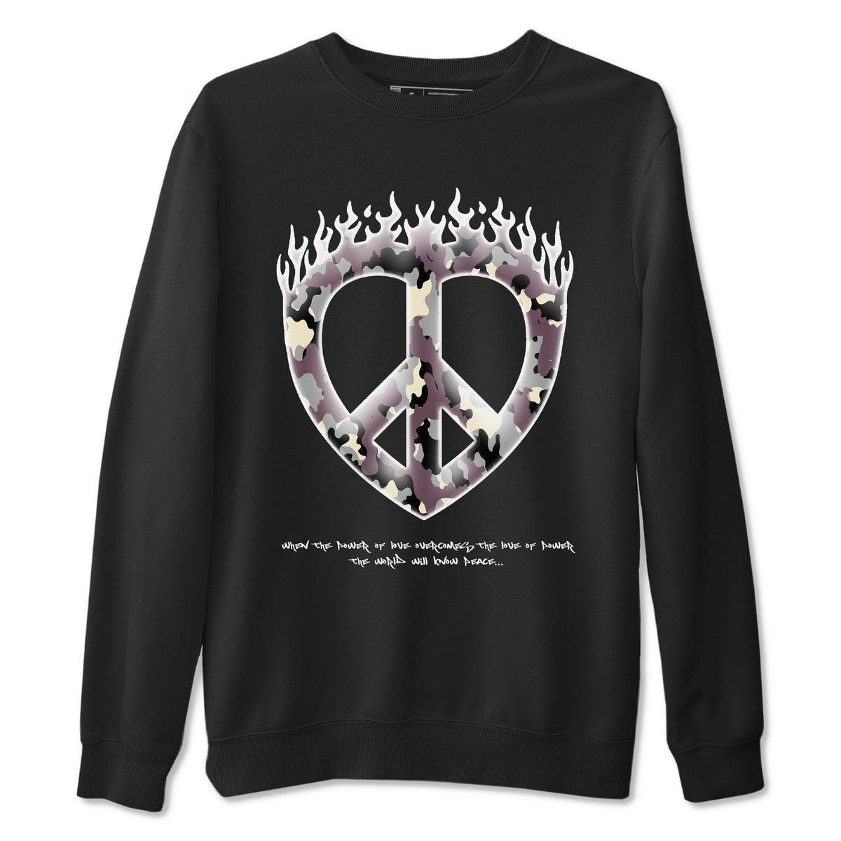 3s A Ma Maniere x Black shirts to match jordans Love Peace sneaker match tees A Ma Maniere x Air Jordan 3 “While You Were Sleeping”Sneaker Release Tees unisex cotton Black 2 crew neck shirts