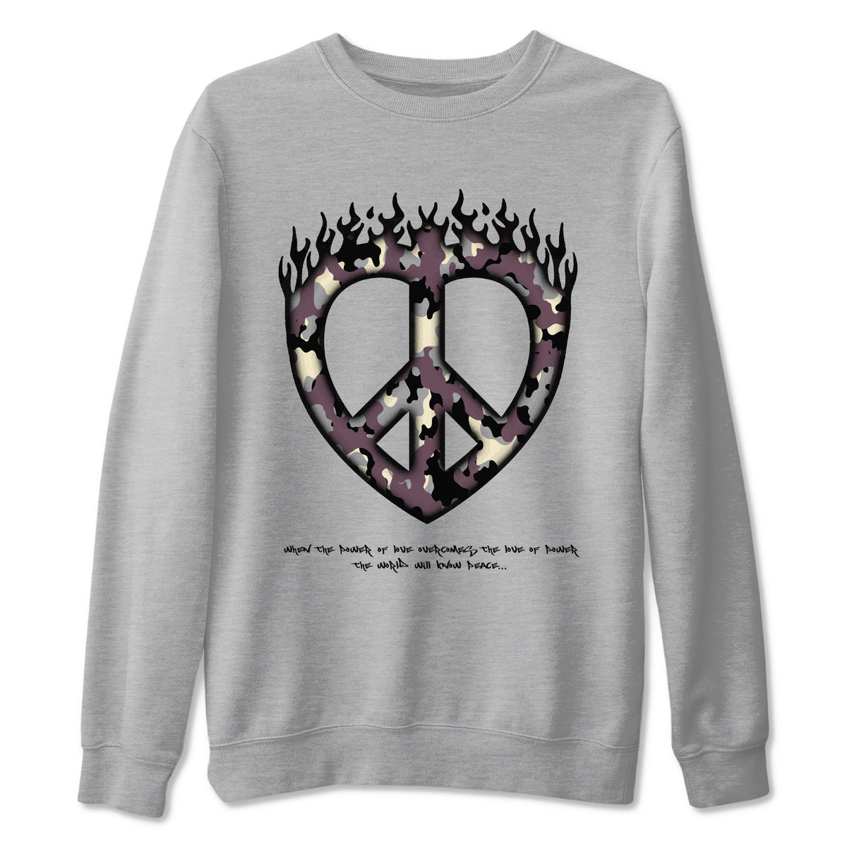 3s A Ma Maniere x Black shirts to match jordans Love Peace sneaker match tees A Ma Maniere x Air Jordan 3 “While You Were Sleeping”Sneaker Release Tees unisex cotton Heather Grey 2 crew neck shirts