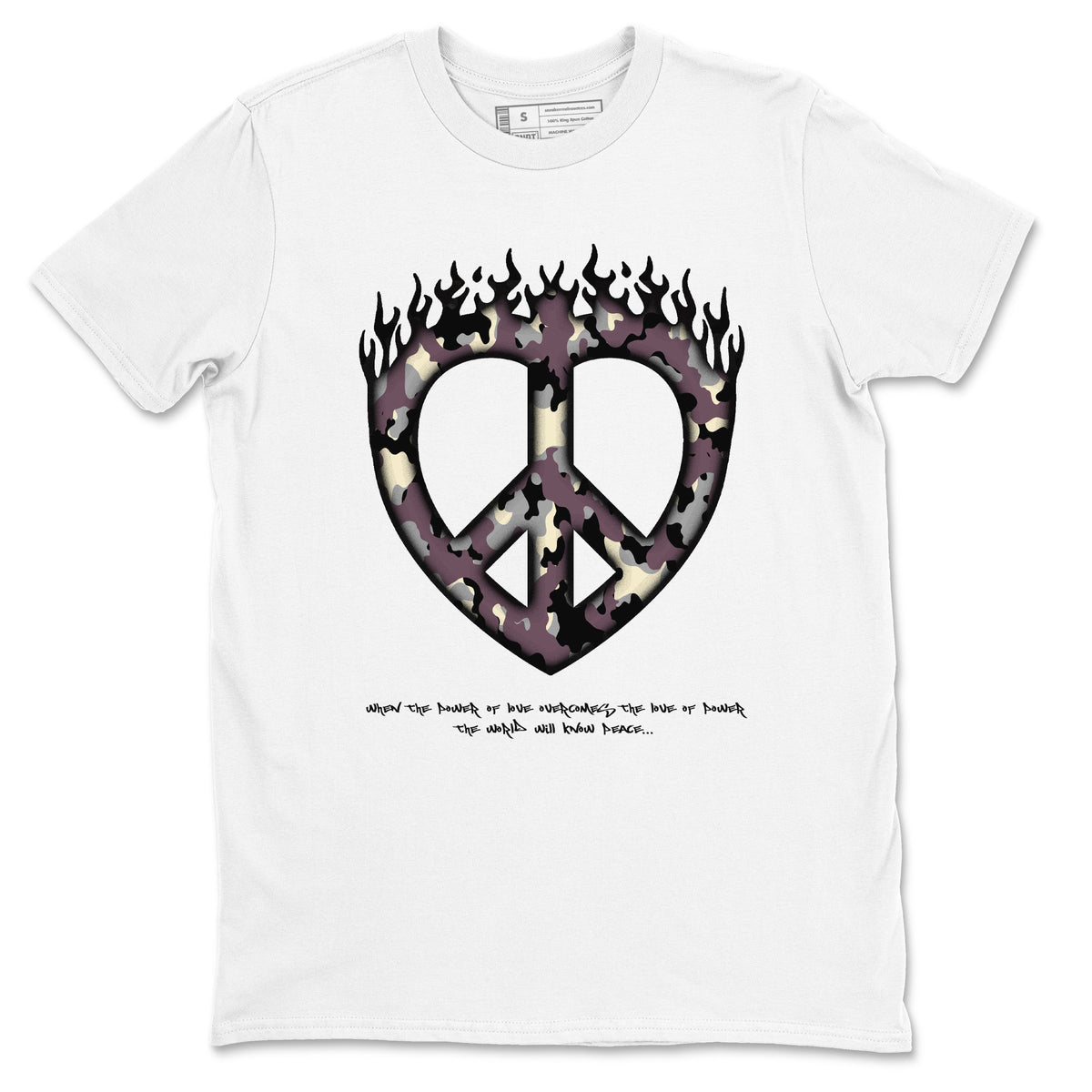 3s A Ma Maniere x Black shirts to match jordans Love Peace sneaker match tees A Ma Maniere x Air Jordan 3 “While You Were Sleeping”Sneaker Release Tees unisex cotton White 2 crew neck shirts