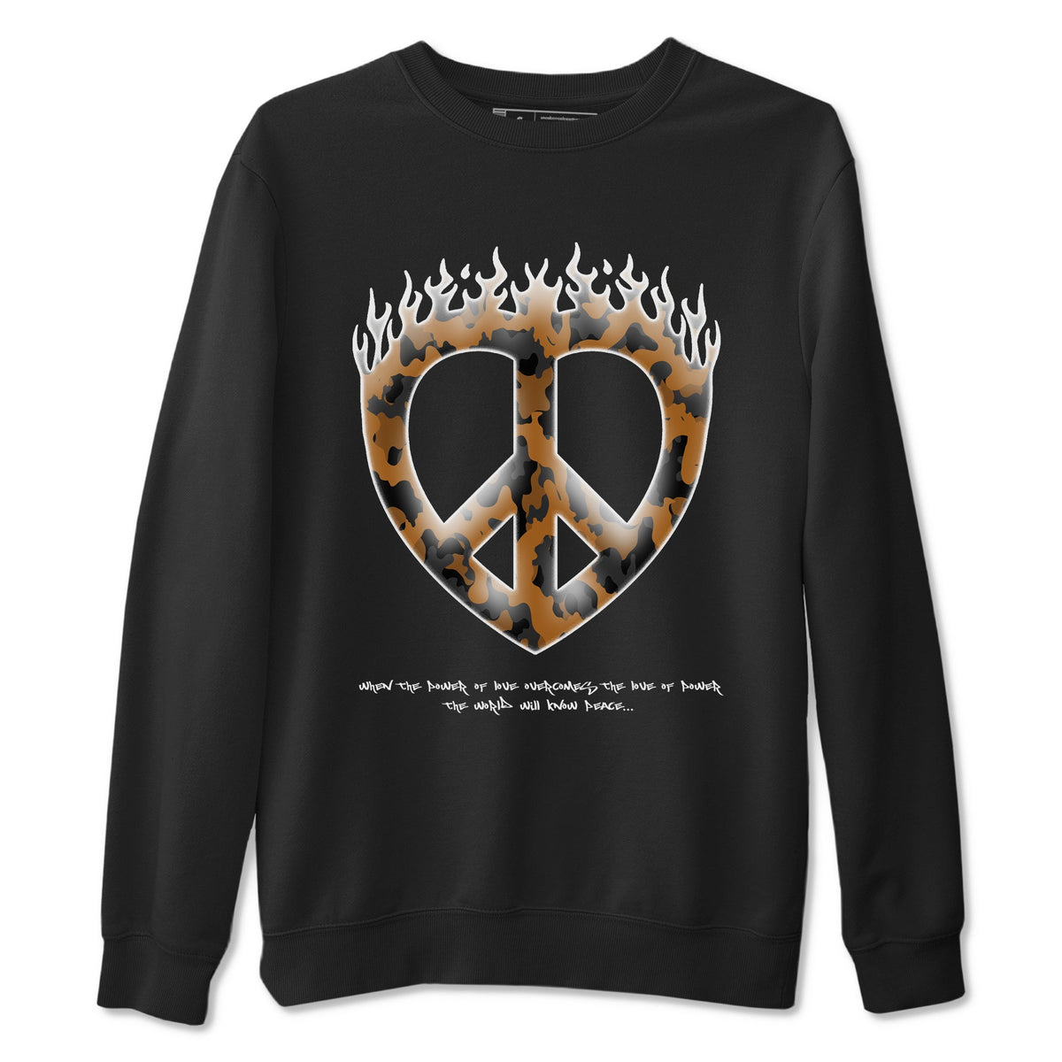 5s Archaeo Brown shirts to match jordans Love Peace sneaker match tees Air Jordan 5 Archaeo Brown match shoes to clothes Drip Gear Zone unisex cotton Black 2 shirts
