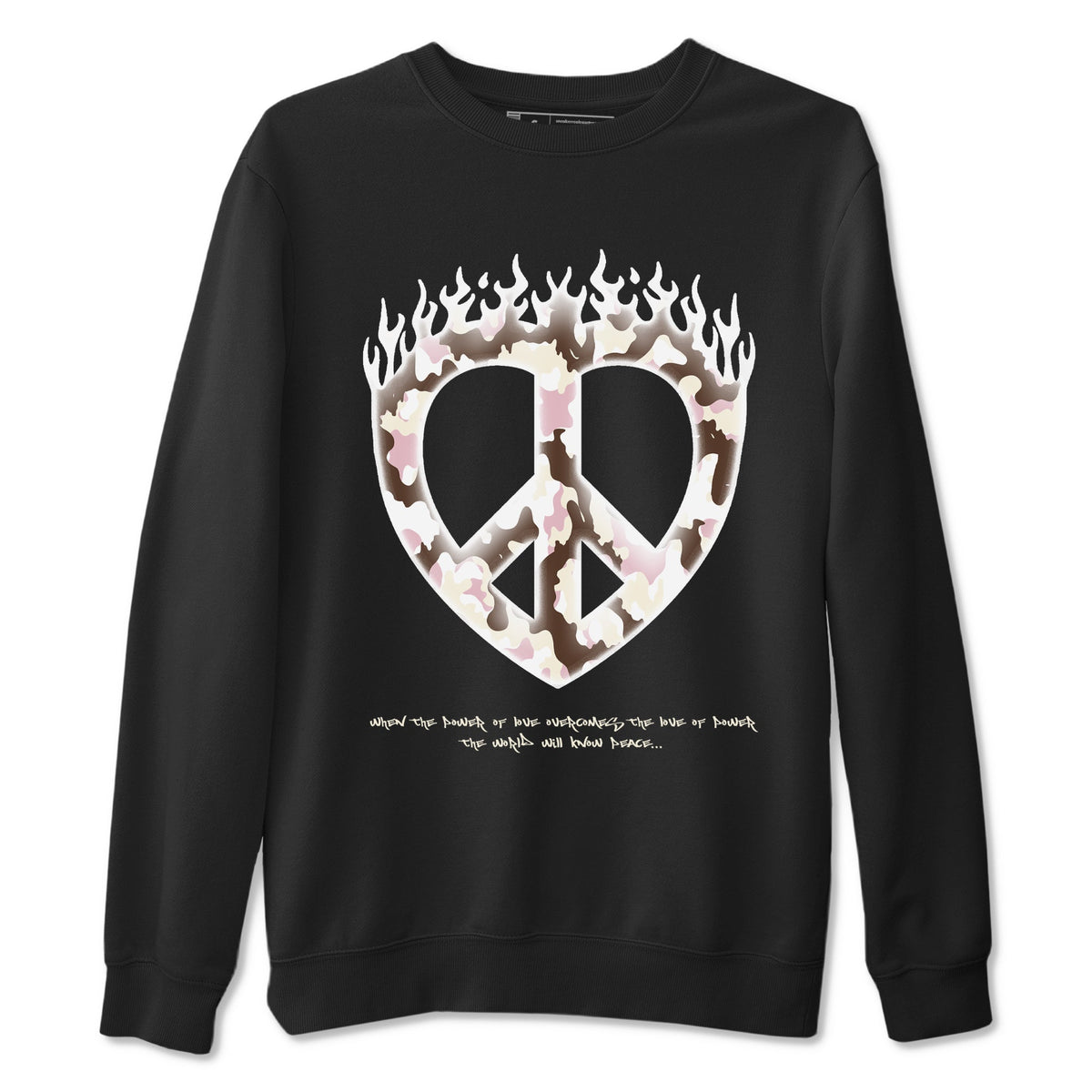 Dunk Cacao Wow And Pink Foam shirts to match jordans Love Peace sneaker match tees Dunk Cacao Wow And Pink Foam Drip Gear Zone unisex cotton Black 2 crew neck shirts